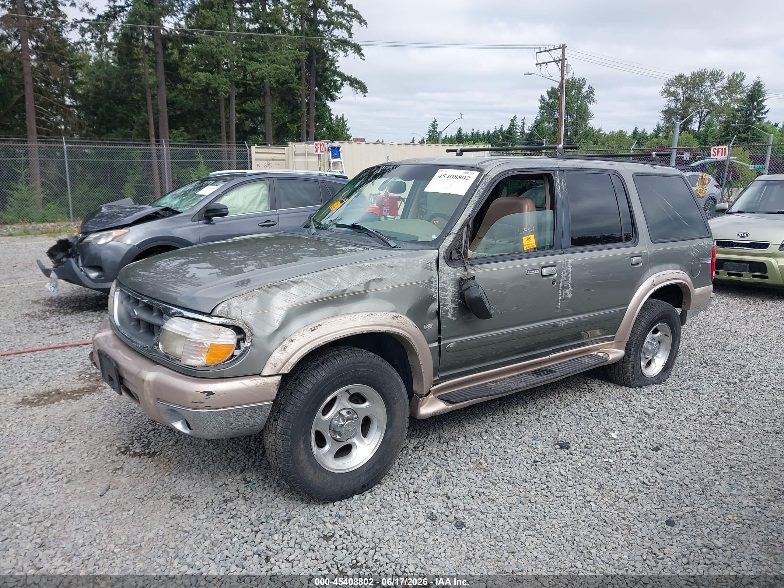 1999 Ford Explorer Eddie Bauer/limited/xlt Green vin: 1FMDU35P3XZA33962