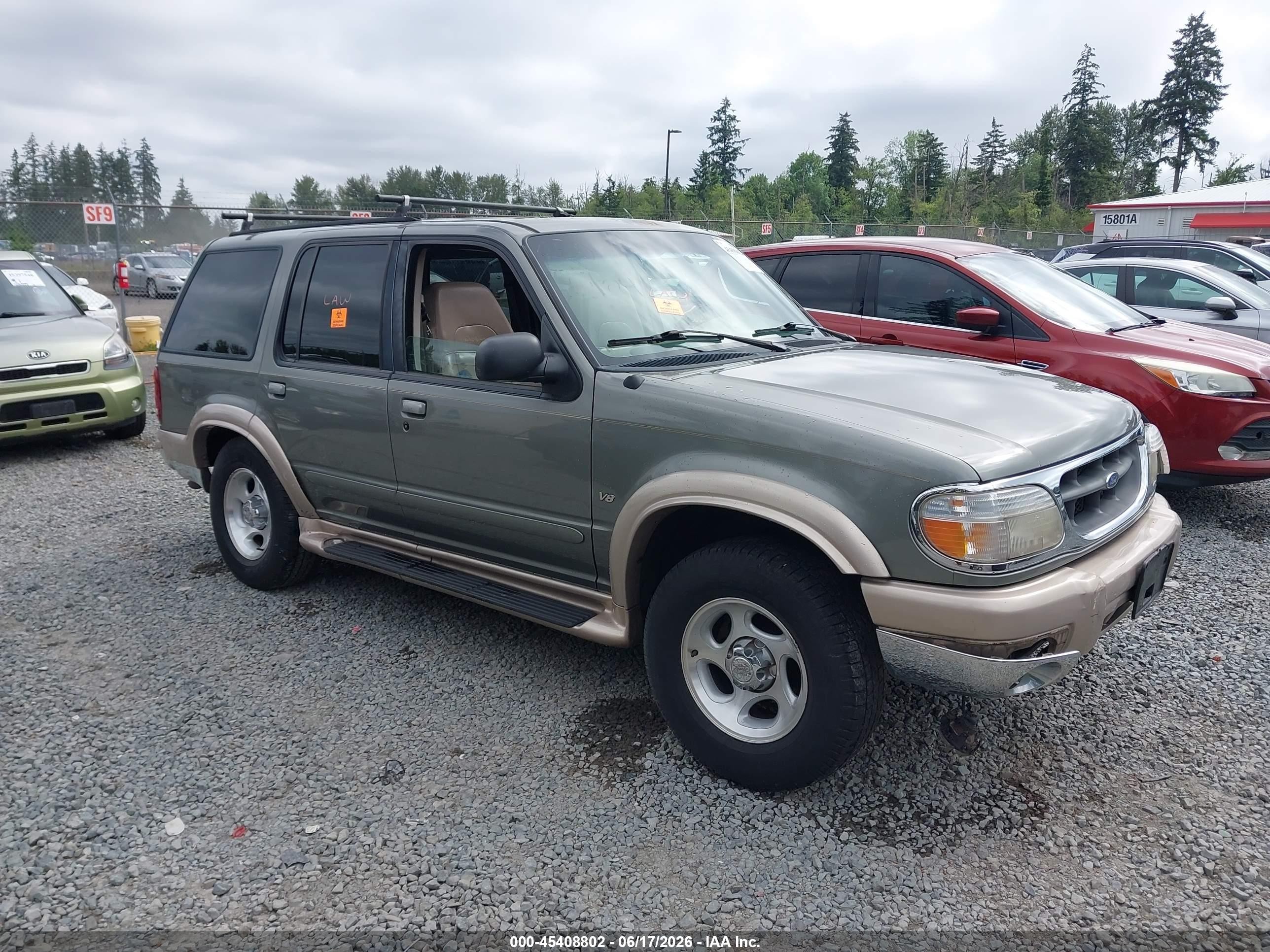1999 Ford Explorer Eddie Bauer/limited/xlt Green vin: 1FMDU35P3XZA33962
