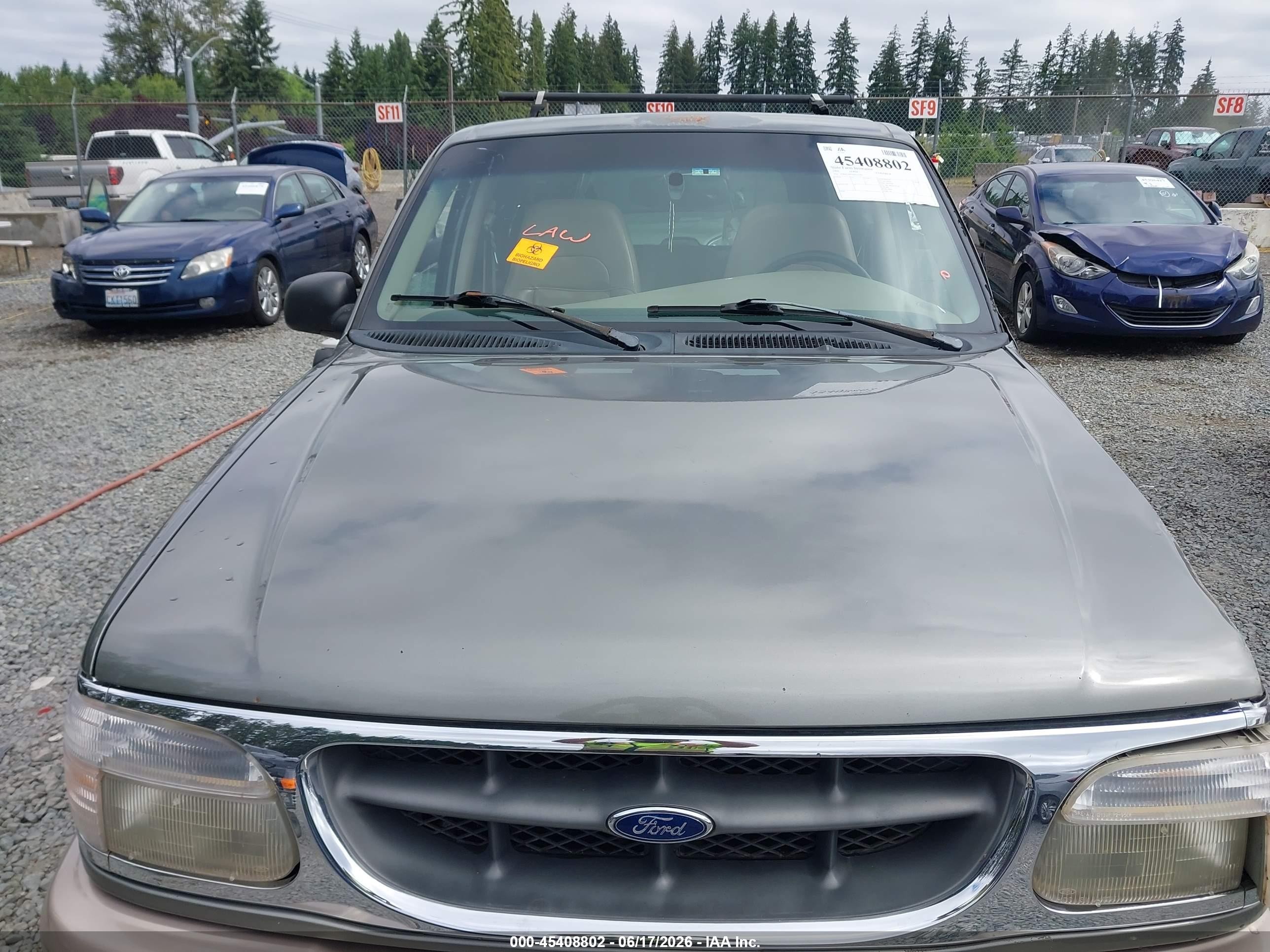 1999 Ford Explorer Eddie Bauer/limited/xlt Green vin: 1FMDU35P3XZA33962
