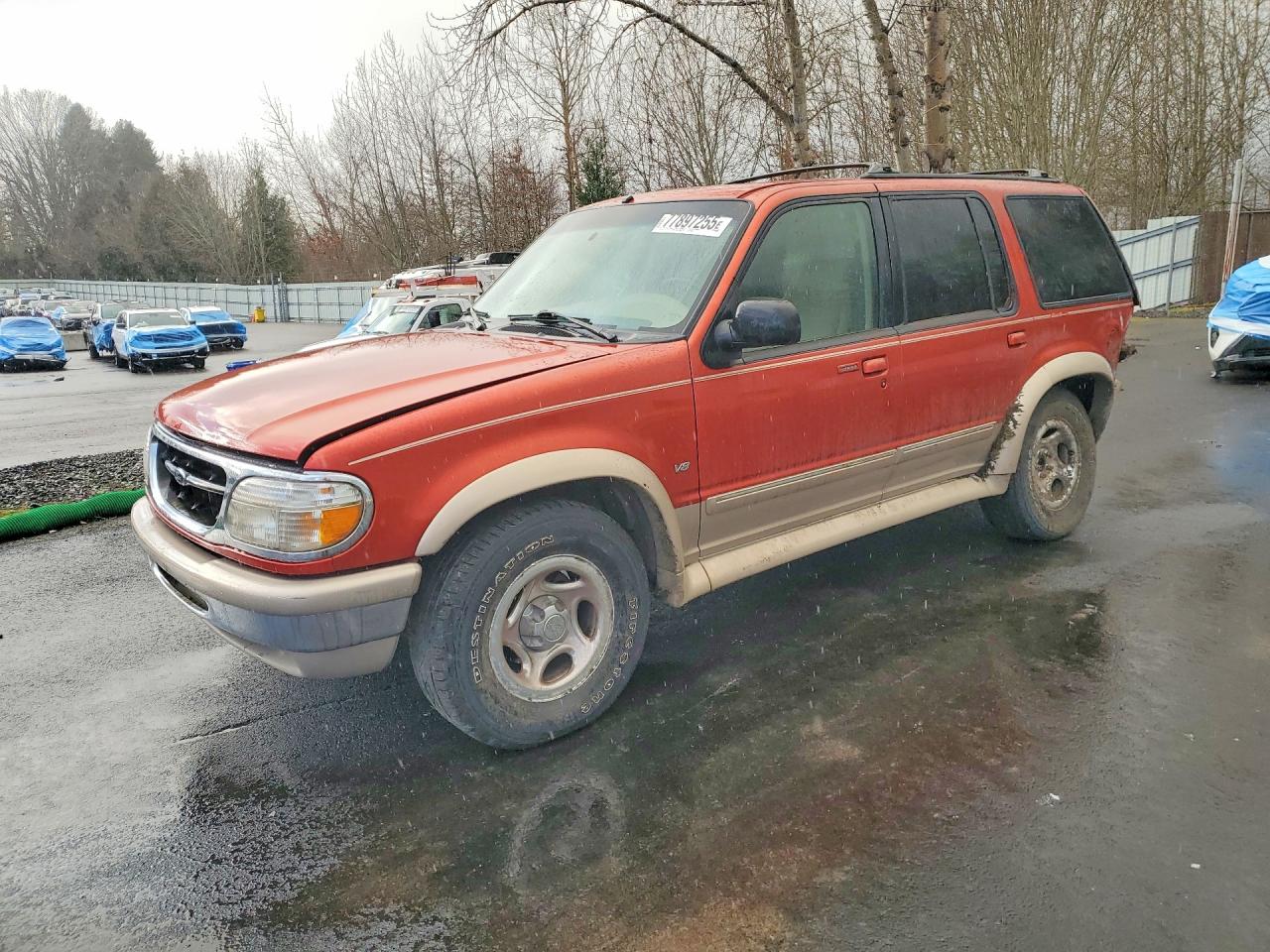1998 Ford Explorer Eddie Bauer Orange vin: 1FMDU35P5WZA00024