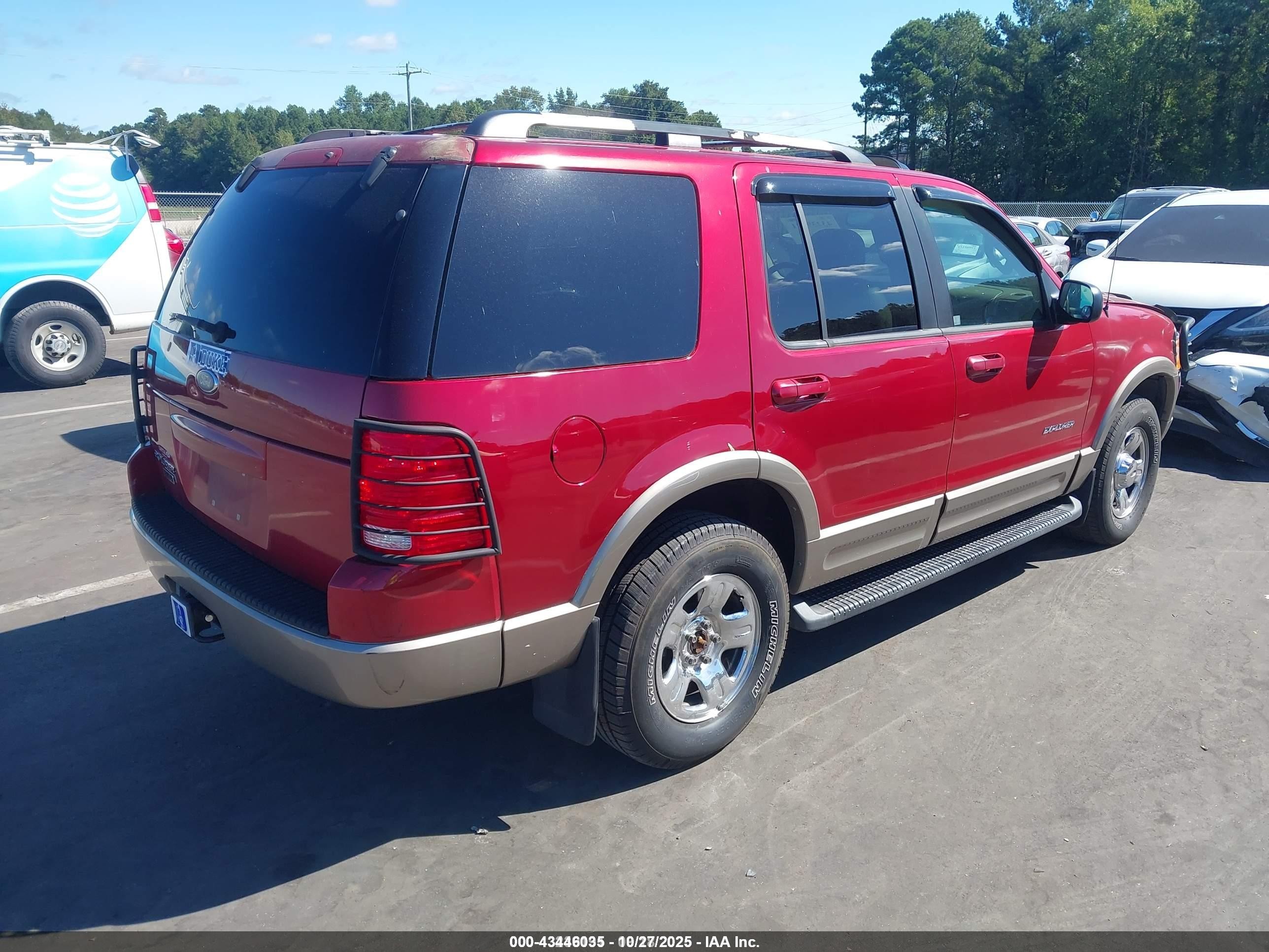 2002 Ford Explorer Eddie Bauer Red vin: 1FMDU64E62UA18783