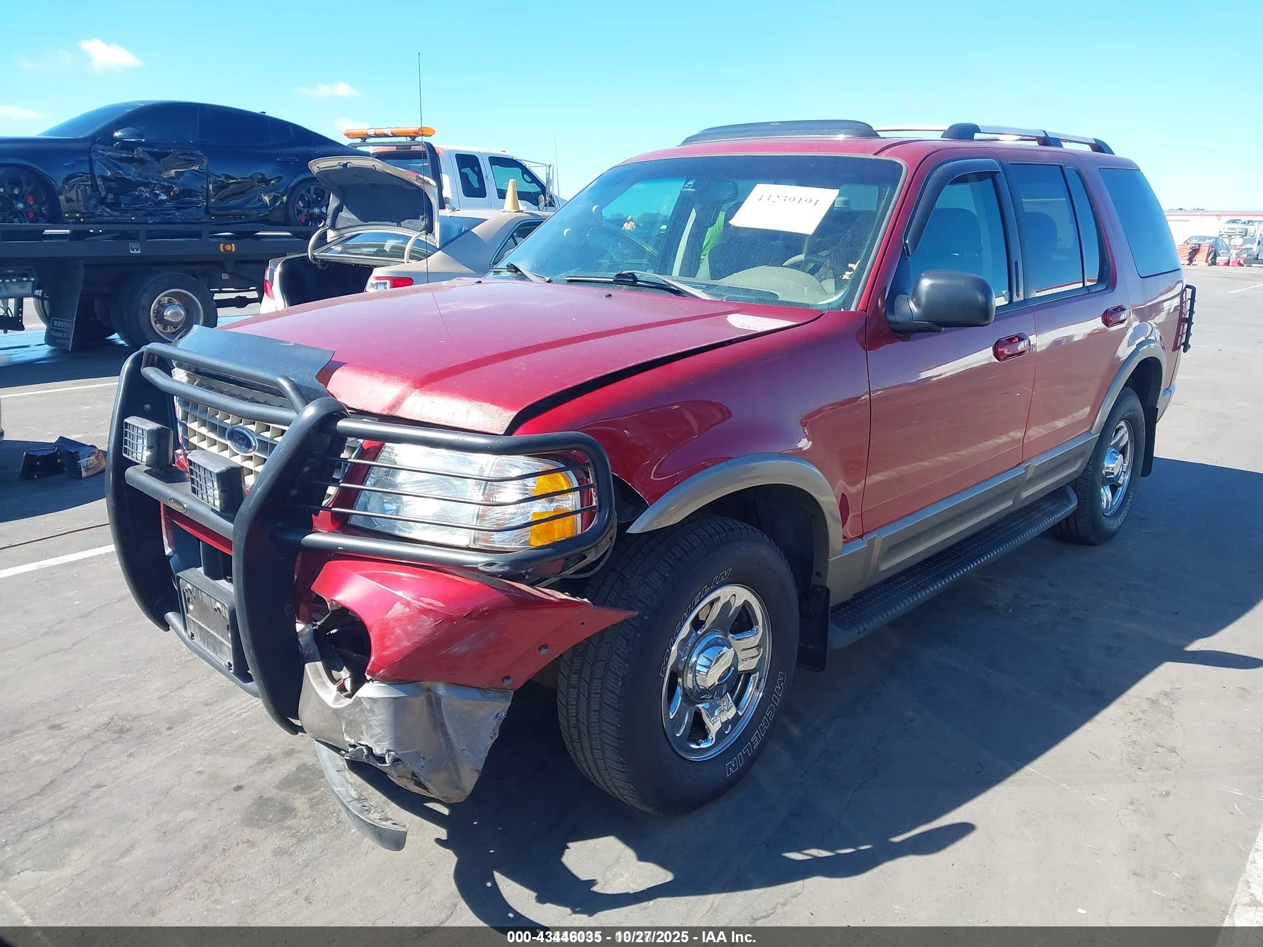 2002 Ford Explorer Eddie Bauer Red vin: 1FMDU64E62UA18783