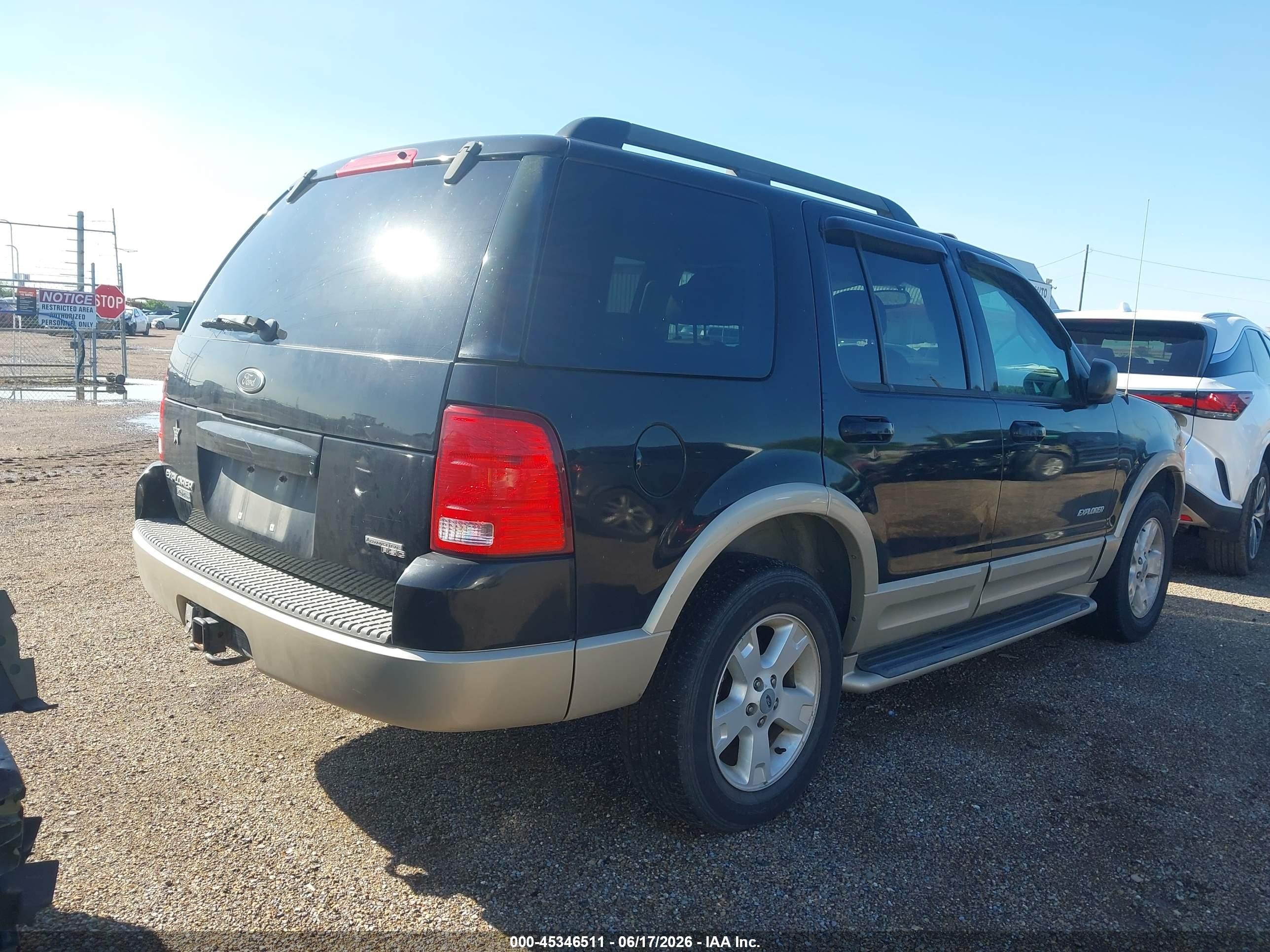 2005 Ford Explorer Eddie Bauer Black vin: 1FMDU64K75ZA78102