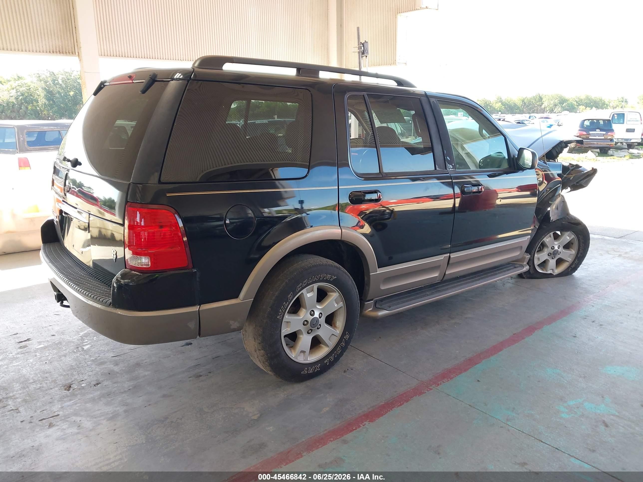 2003 Ford Explorer Eddie Bauer Black vin: 1FMDU64W33UB59692