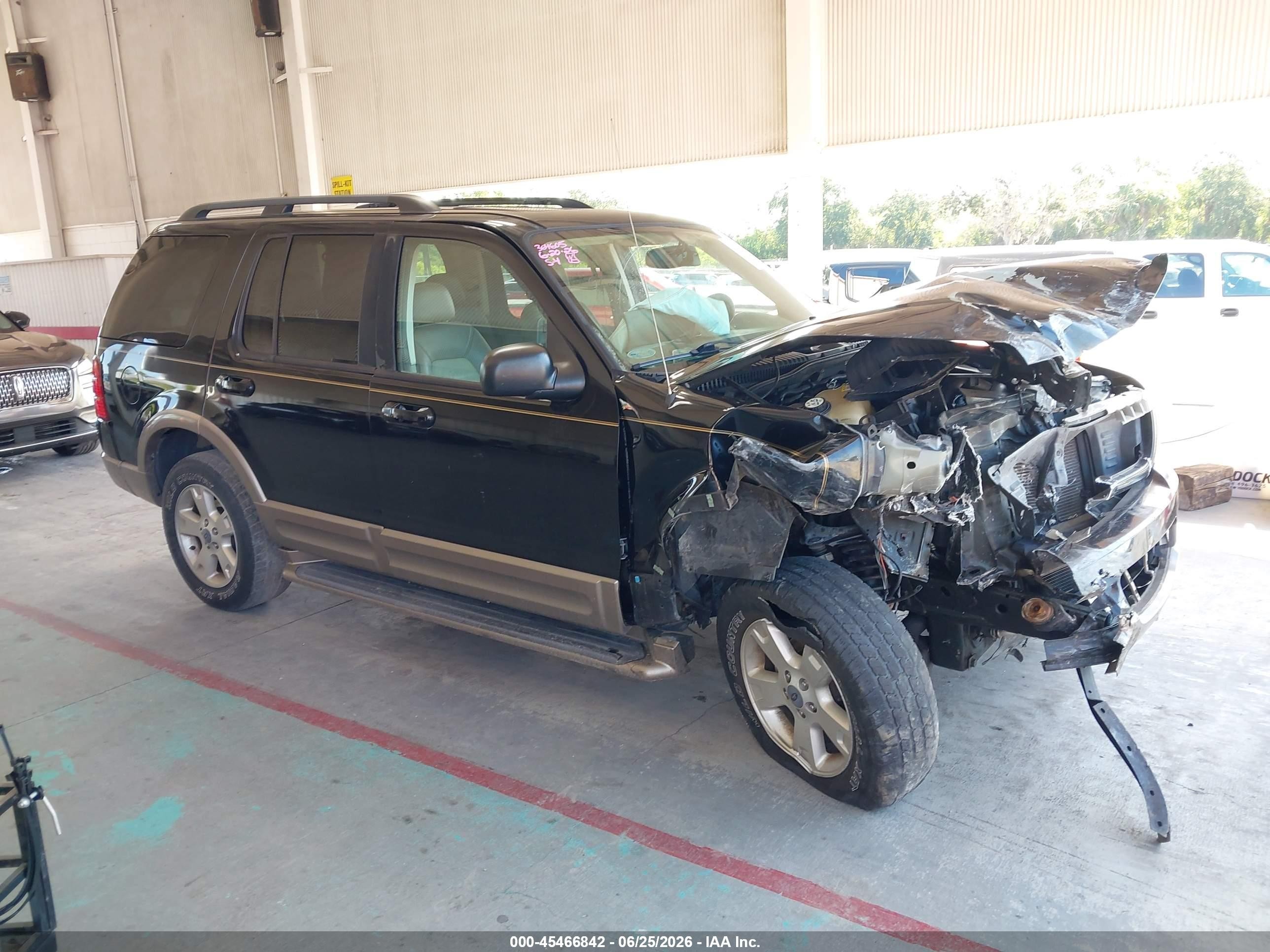 2003 Ford Explorer Eddie Bauer Black vin: 1FMDU64W33UB59692