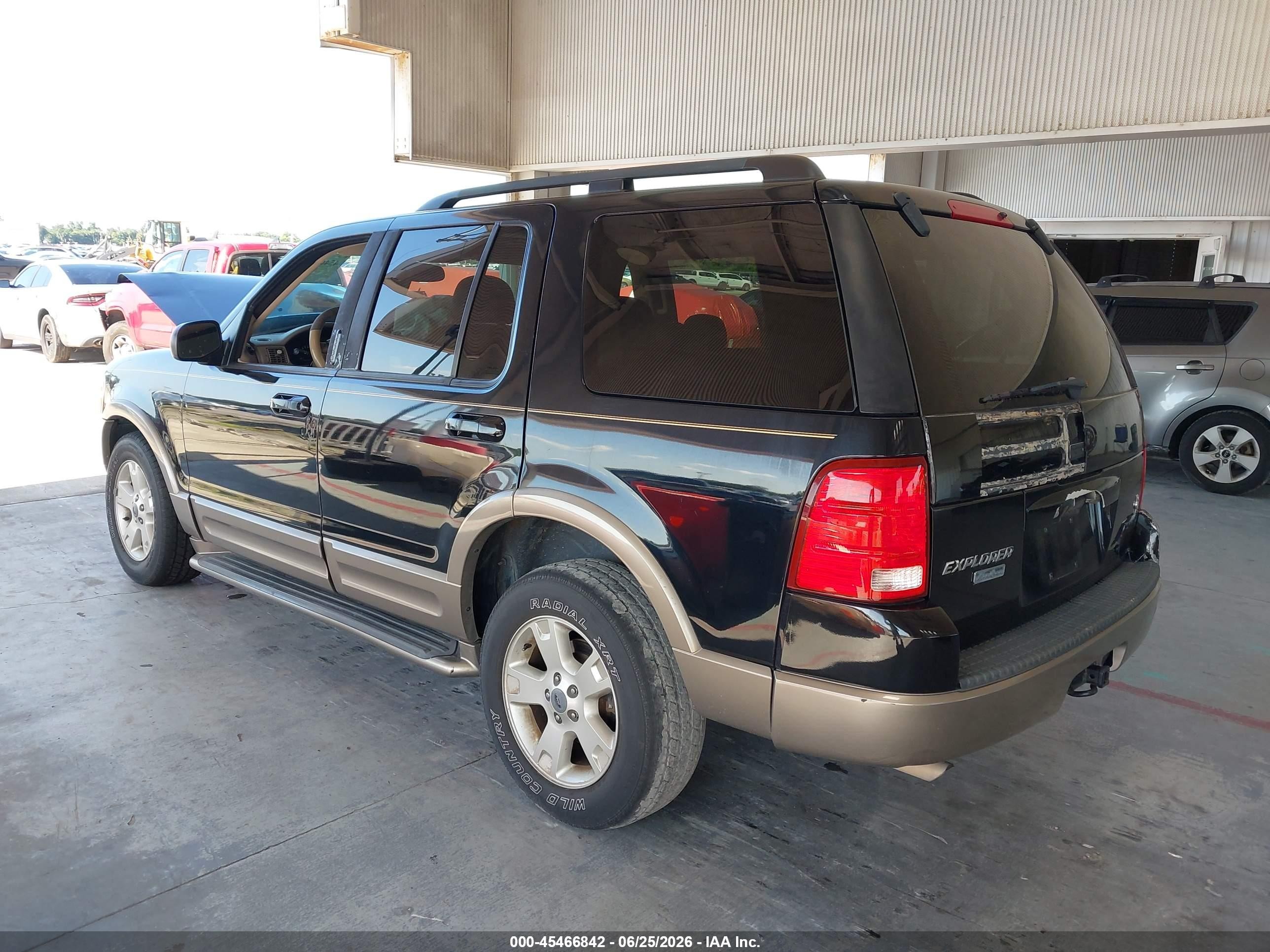 2003 Ford Explorer Eddie Bauer Black vin: 1FMDU64W33UB59692
