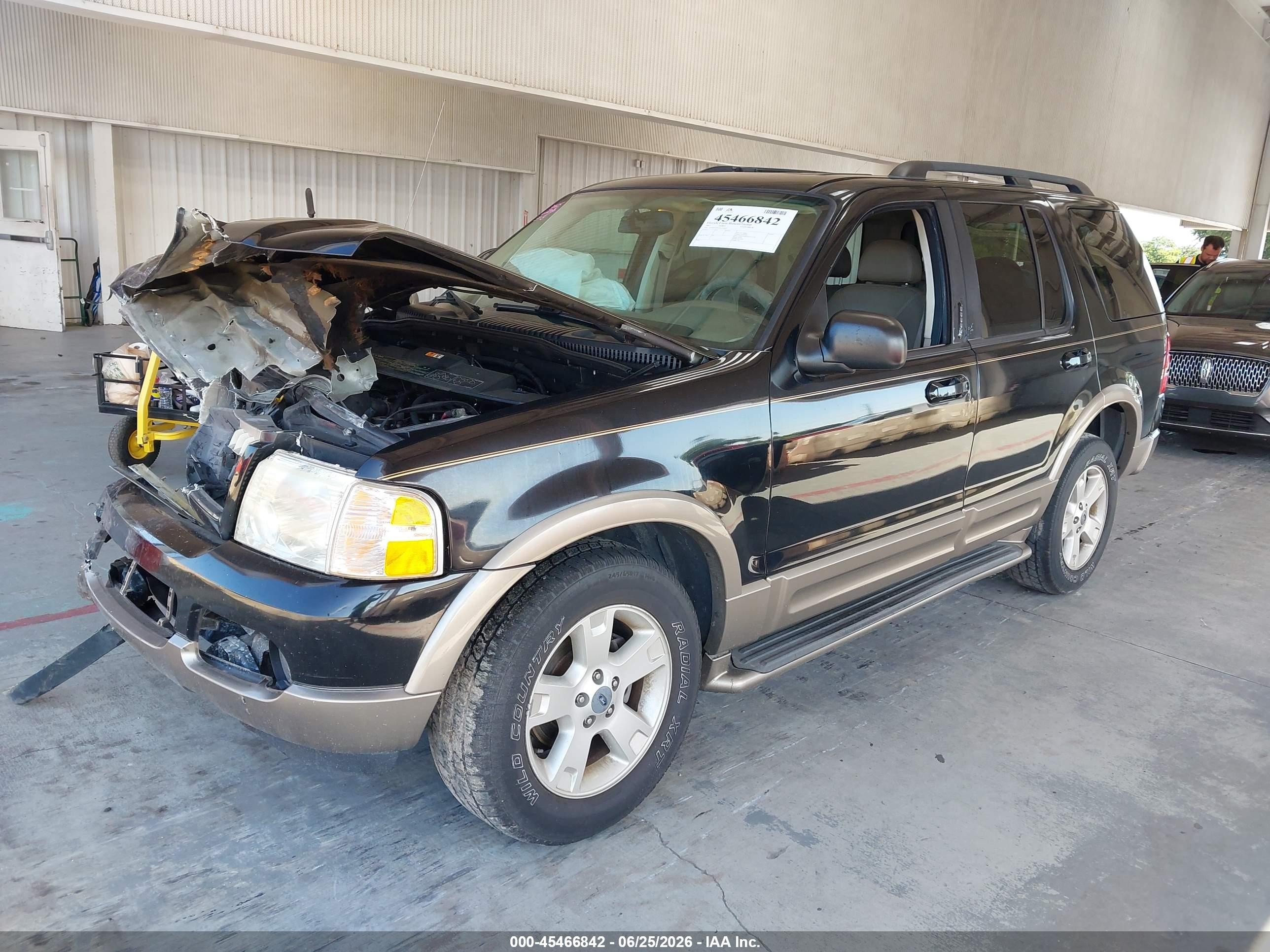 2003 Ford Explorer Eddie Bauer Black vin: 1FMDU64W33UB59692
