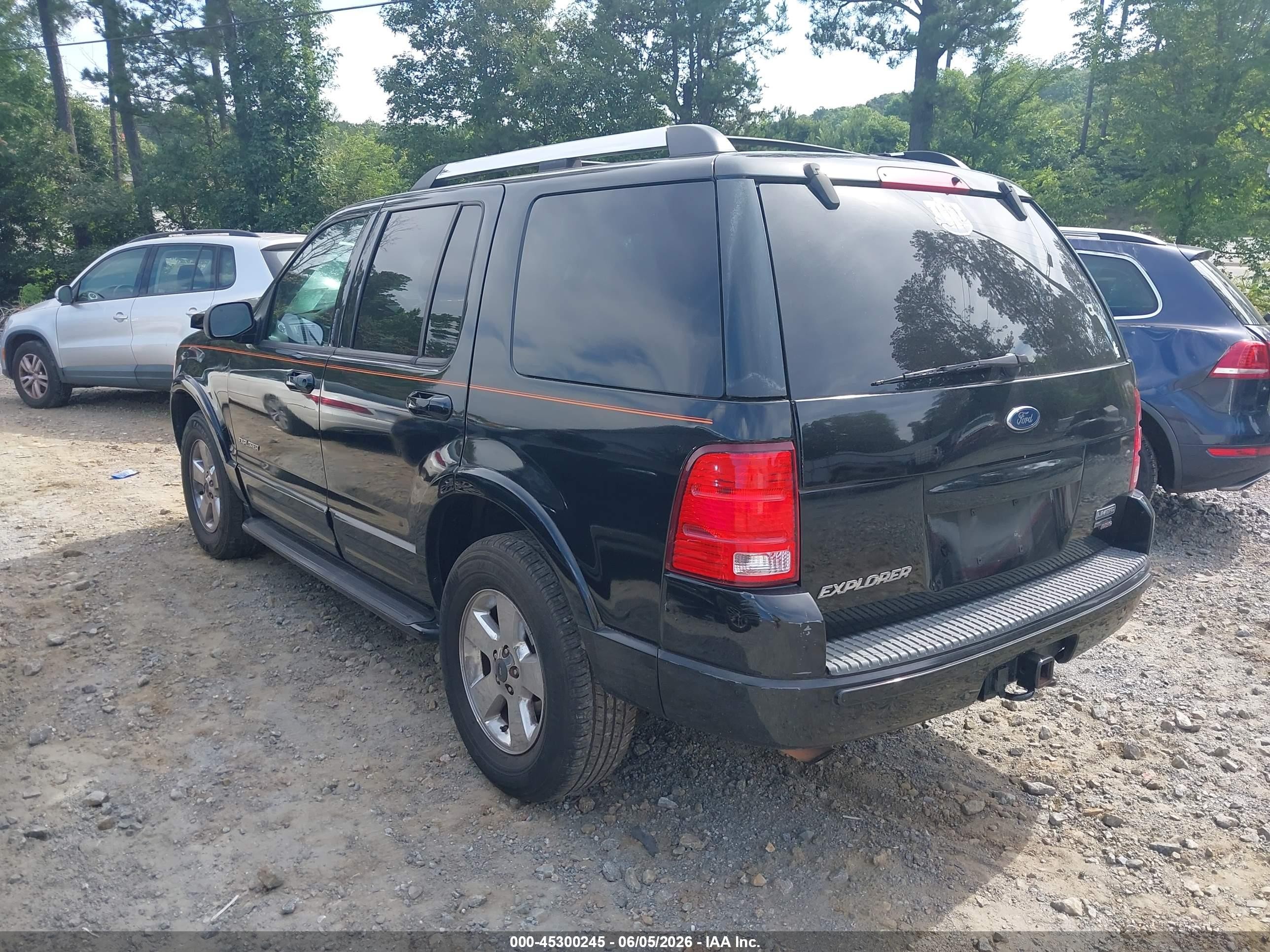2005 Ford Explorer Limited Black vin: 1FMDU65W15UA80409