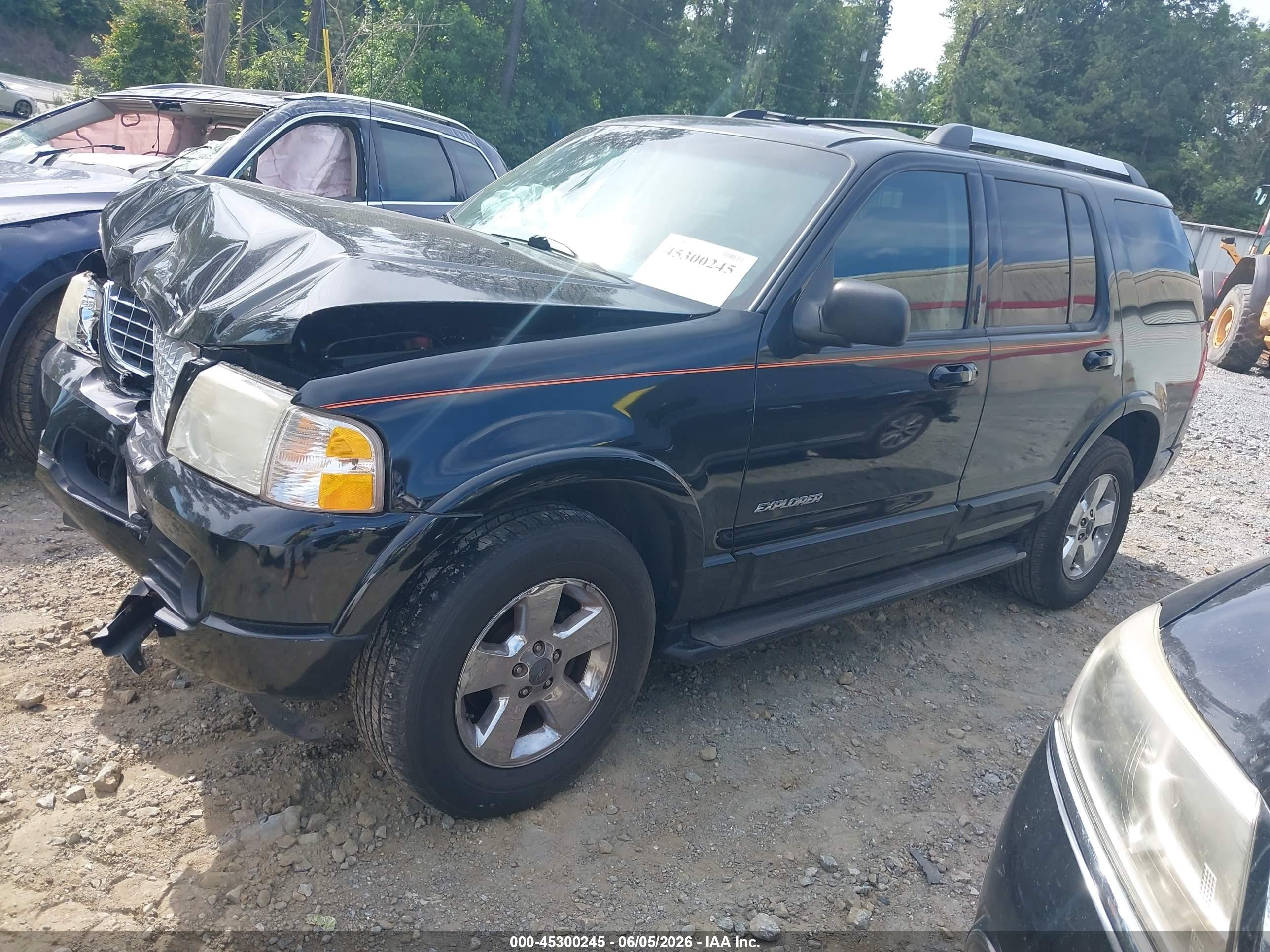 2005 Ford Explorer Limited Black vin: 1FMDU65W15UA80409