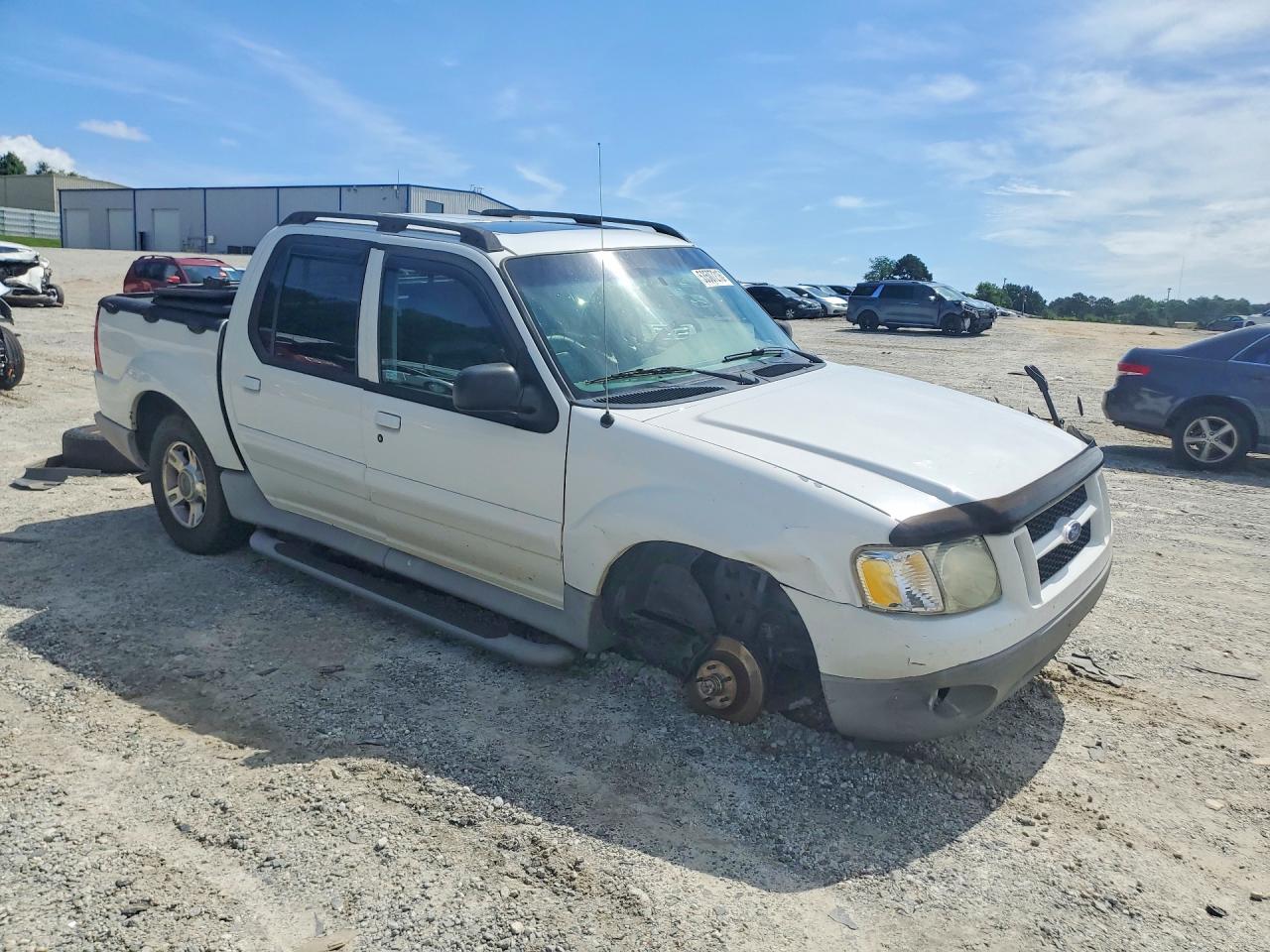 2003 Ford Explorer Sport Trac White vin: 1FMDU67E93UC58648