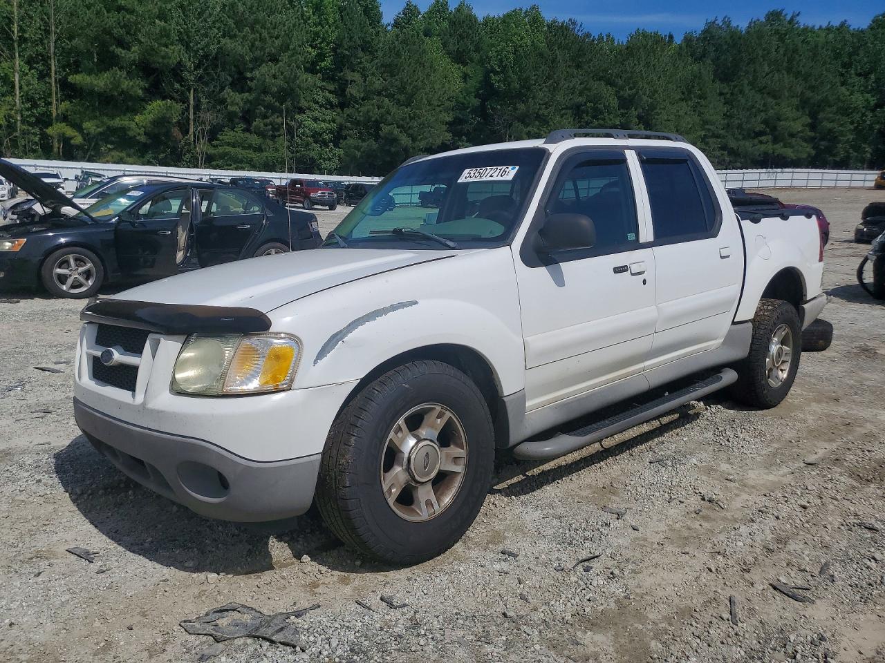 2003 Ford Explorer Sport Trac White vin: 1FMDU67E93UC58648