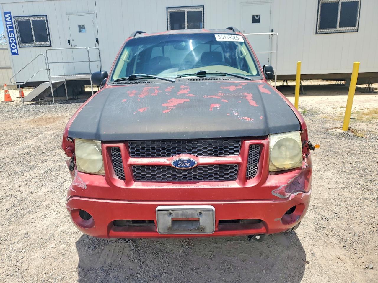 2005 Ford Explorer Sport Trac Red vin: 1FMDU67K05UA12886