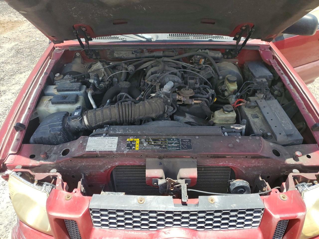 2005 Ford Explorer Sport Trac Red vin: 1FMDU67K05UA12886