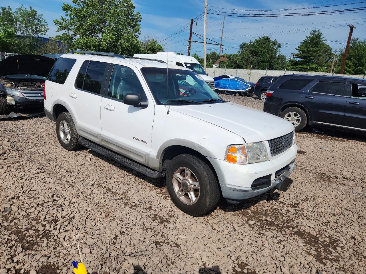 2002 Ford Explorer Xlt White vin: 1FMDU73E02UC27184