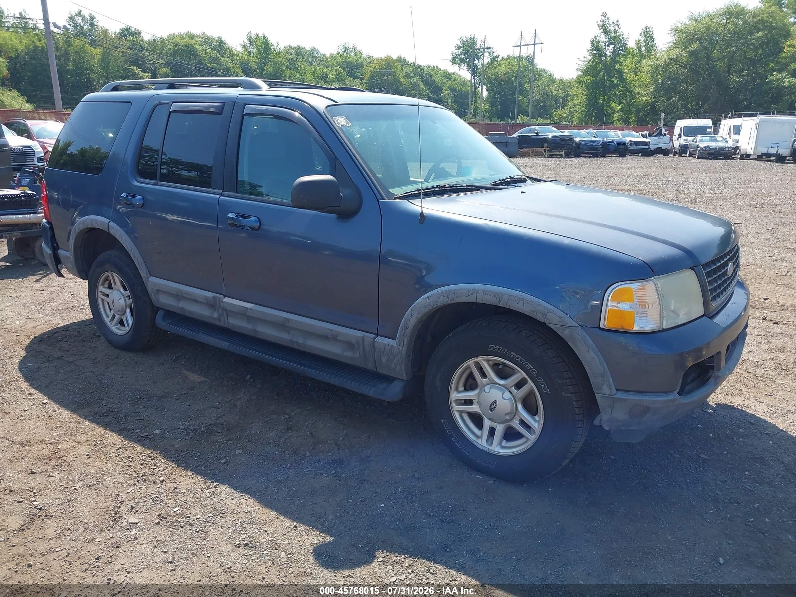 2002 Ford Explorer Xlt Dark Blue vin: 1FMDU73E92UC48311