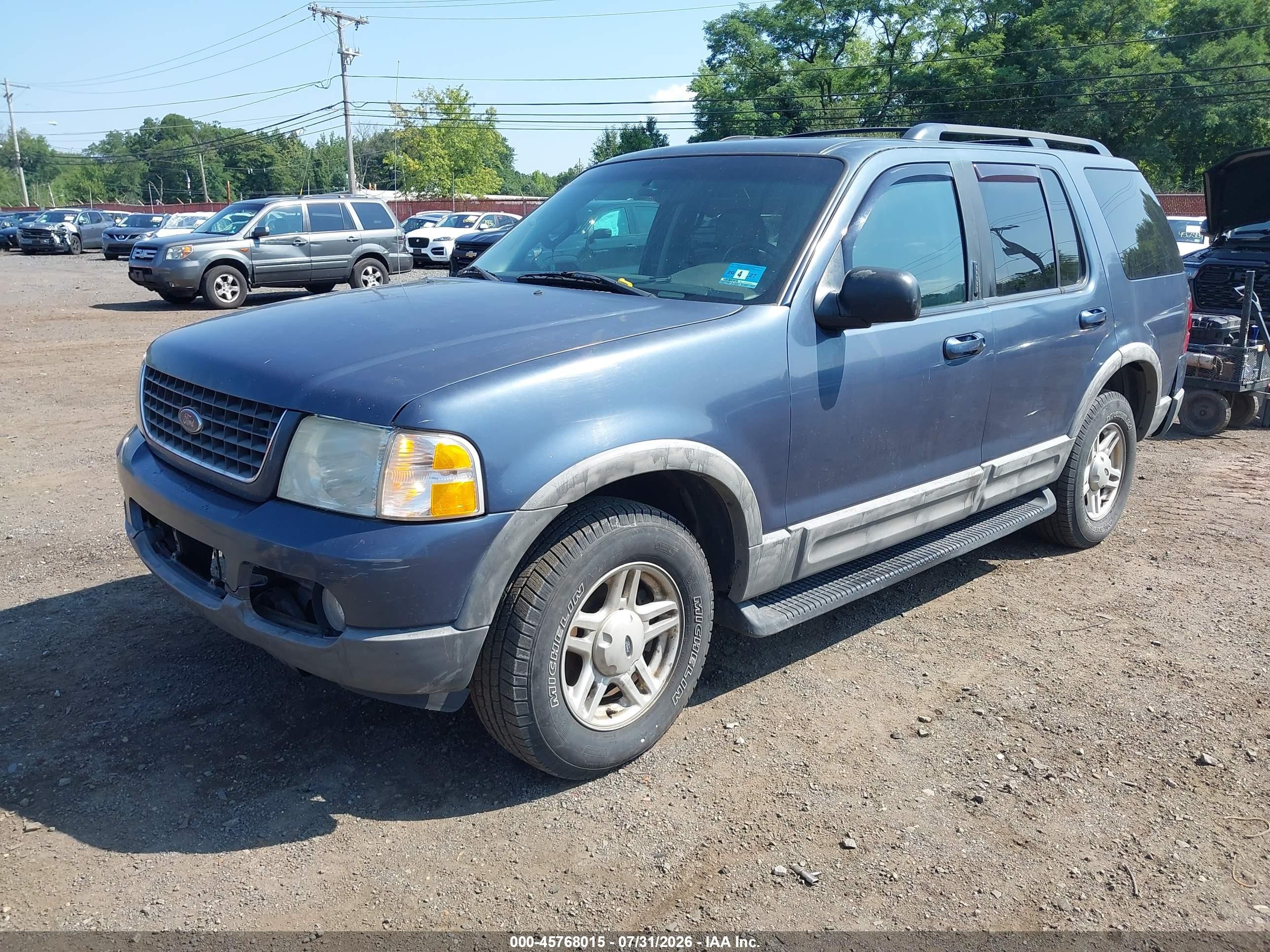 2002 Ford Explorer Xlt Dark Blue vin: 1FMDU73E92UC48311