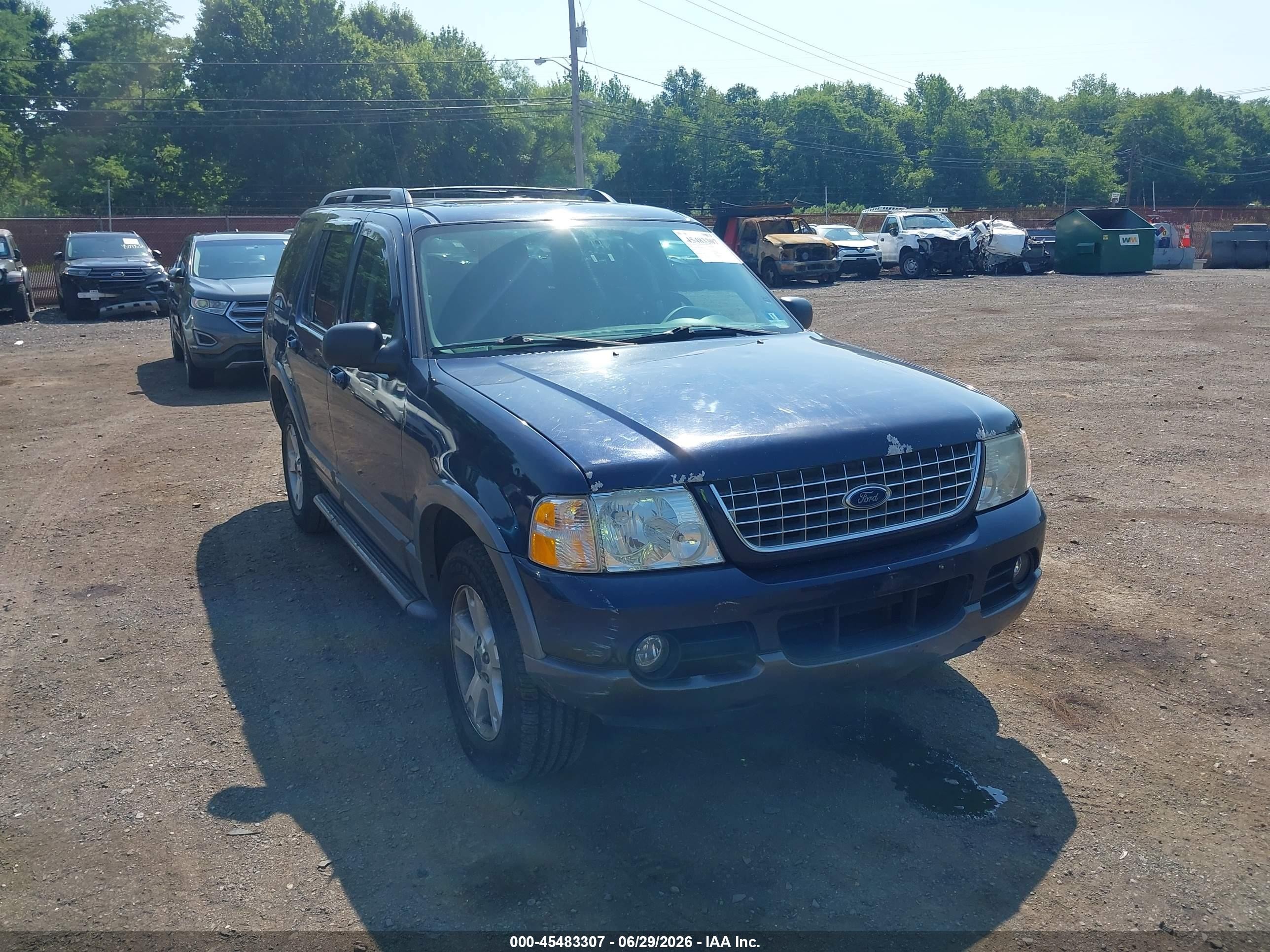 2003 Ford Explorer Nbx/xlt Dark Blue vin: 1FMDU73K53ZA98370