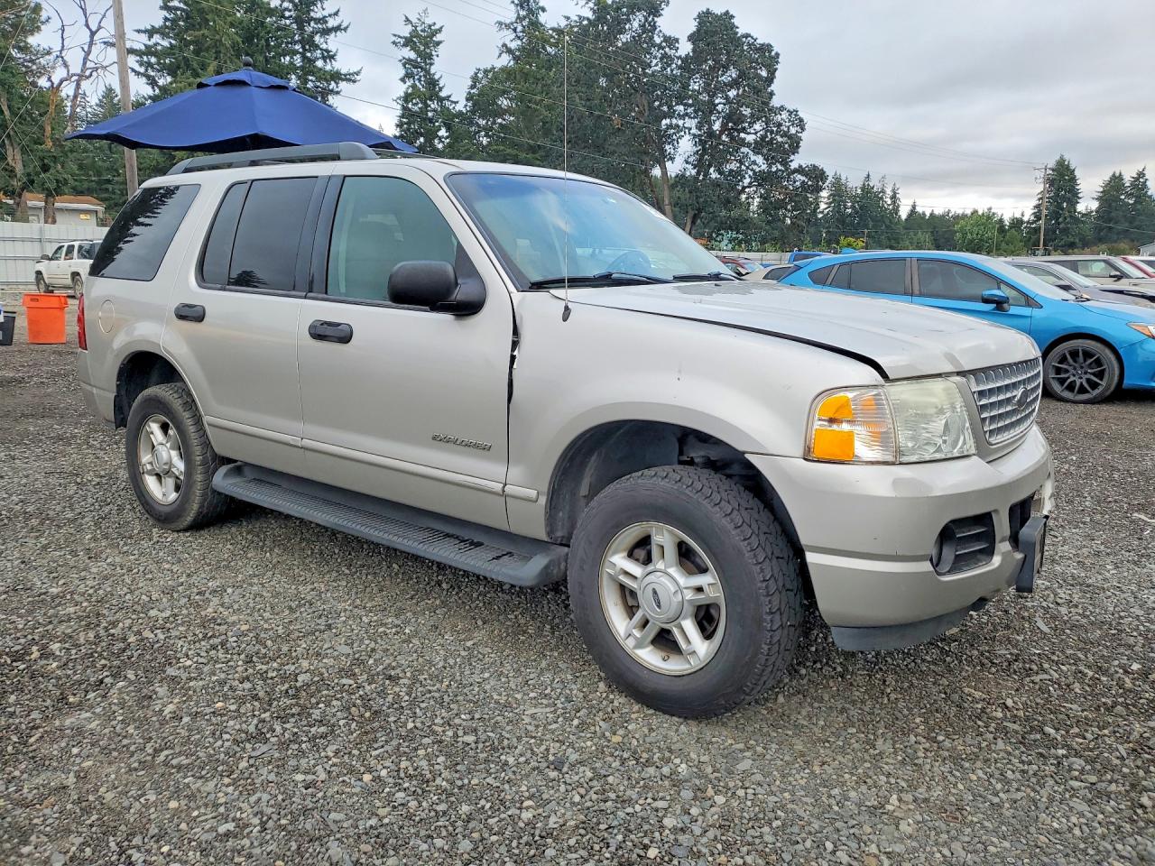 2005 Ford Explorer Xlt Gray vin: 1FMDU73K55ZA43257