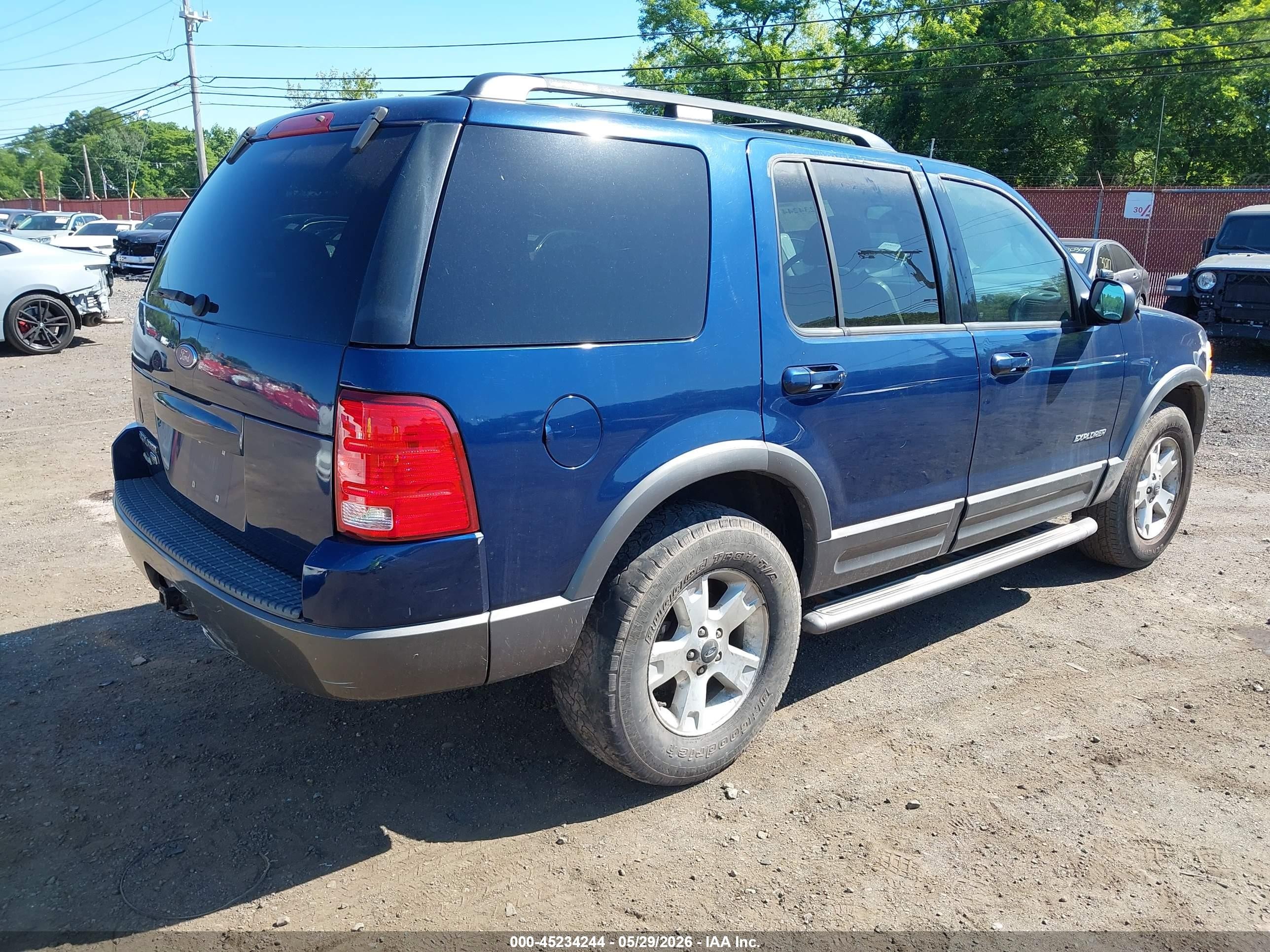 2004 Ford Explorer Nbx/xlt Blue vin: 1FMDU73KX4ZA75345