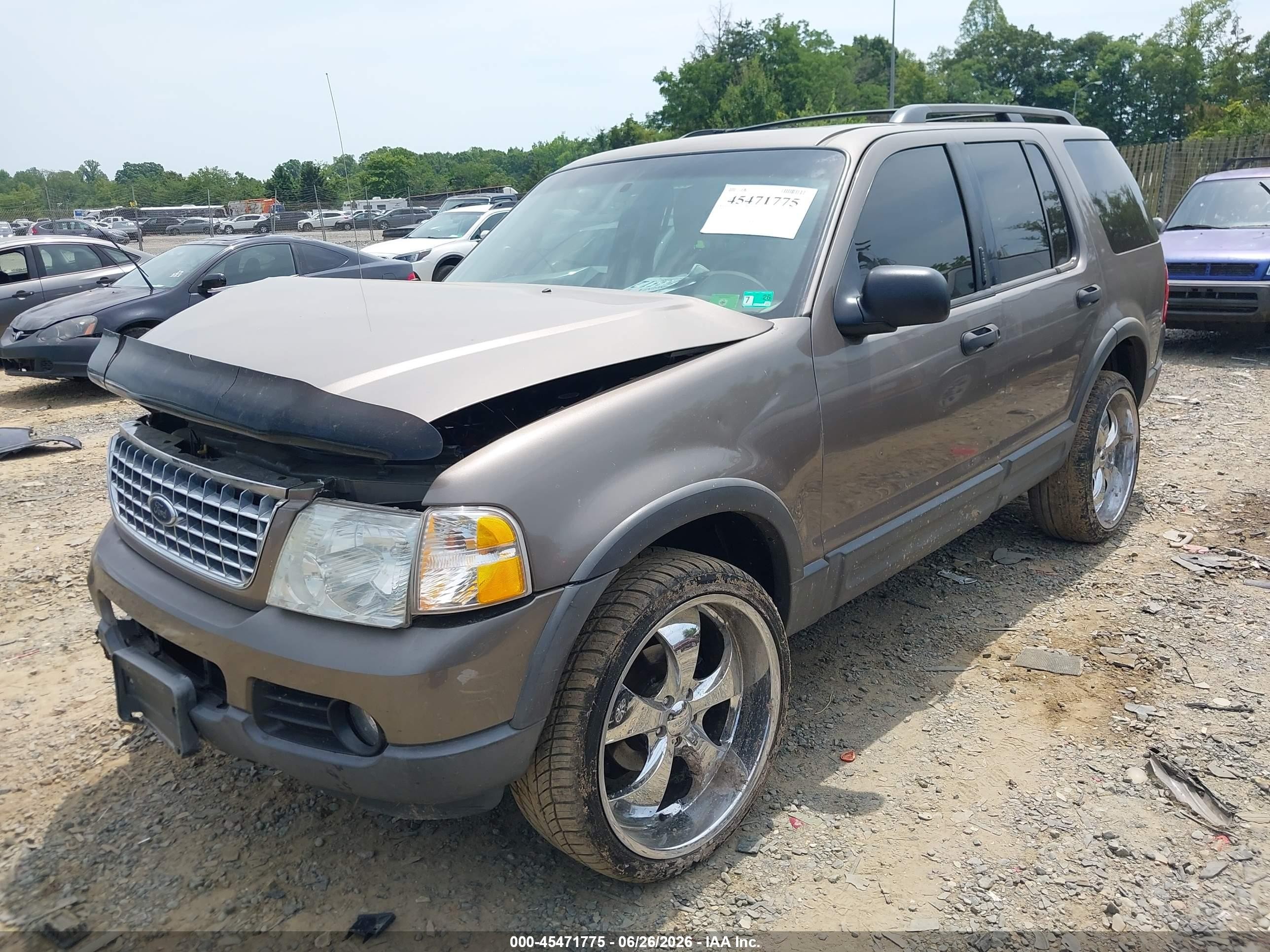 2003 Ford Explorer Nbx/xlt Gray vin: 1FMDU73W73UC29668