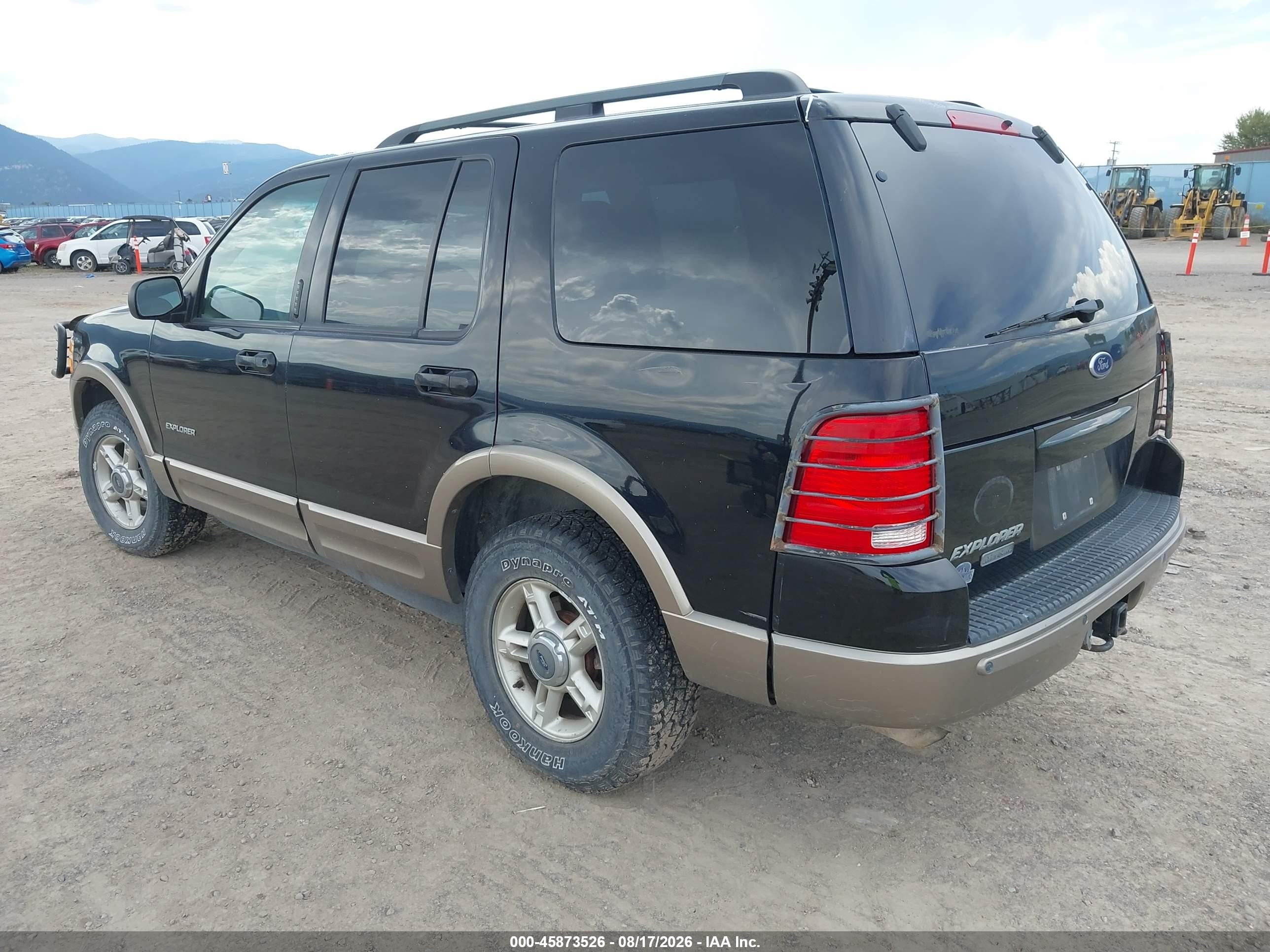 2002 Ford Explorer Eddie Bauer Black vin: 1FMDU74E32ZC03169