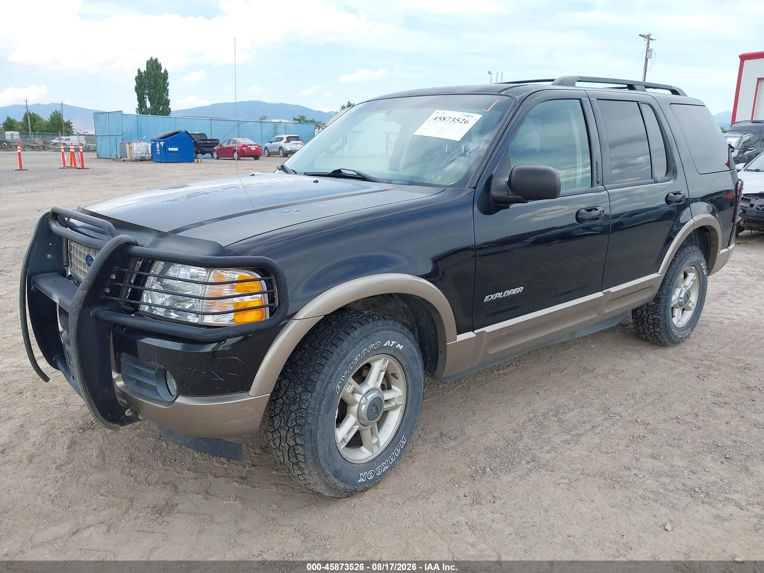 2002 Ford Explorer Eddie Bauer Black vin: 1FMDU74E32ZC03169