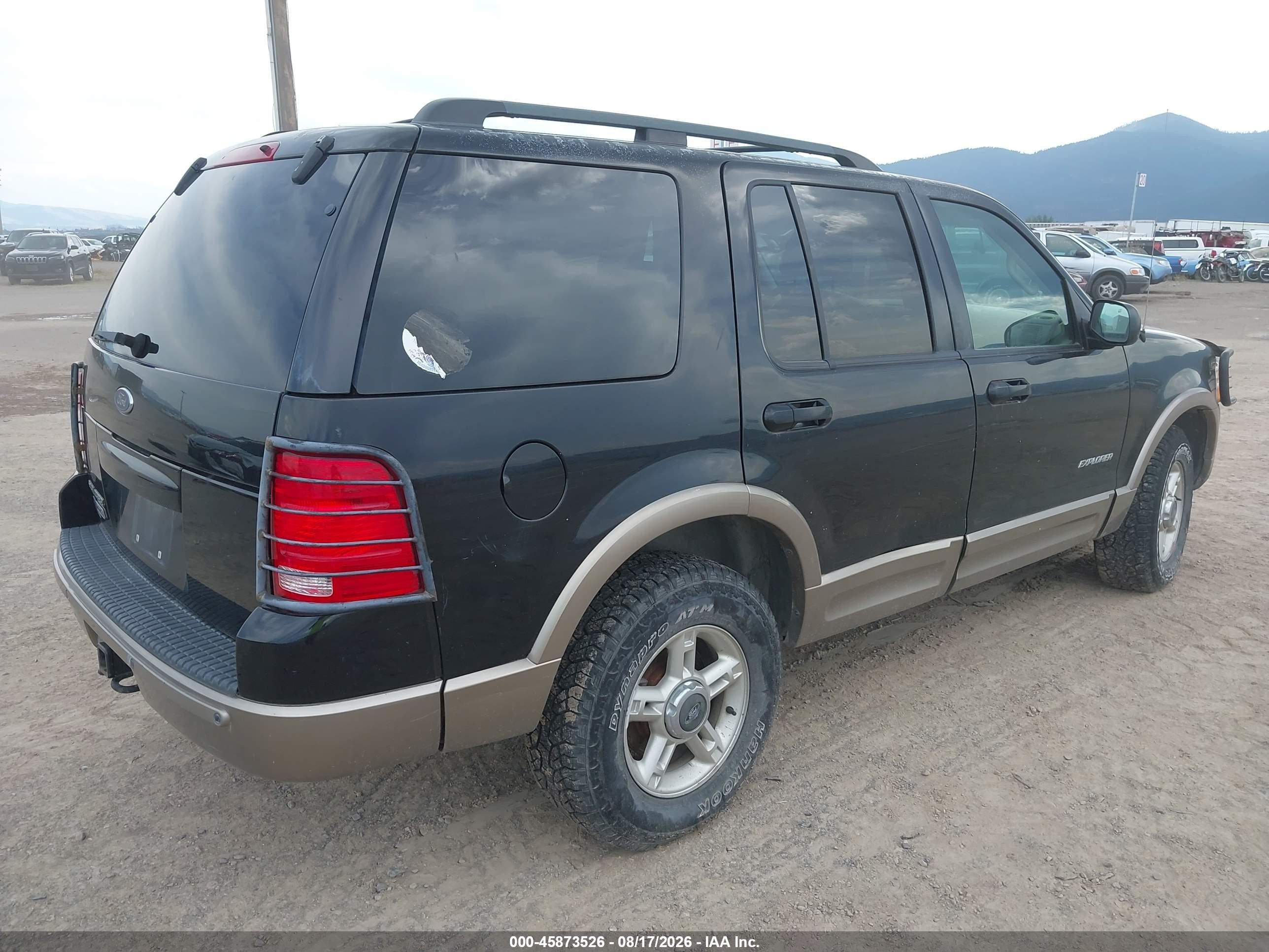 2002 Ford Explorer Eddie Bauer Black vin: 1FMDU74E32ZC03169