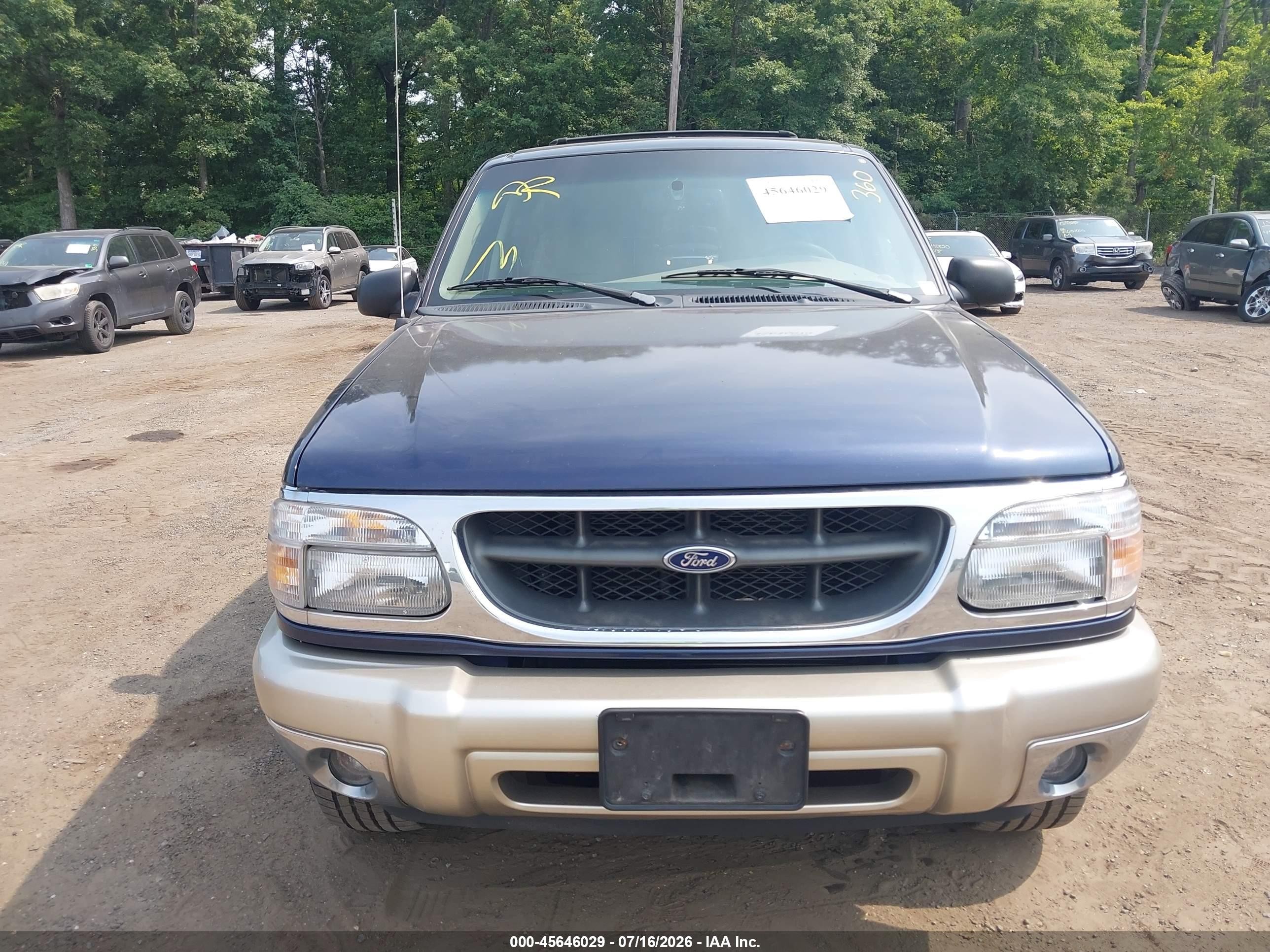 2000 Ford Explorer Eddie Bauer Dark Blue vin: 1FMDU74E7YZA66858