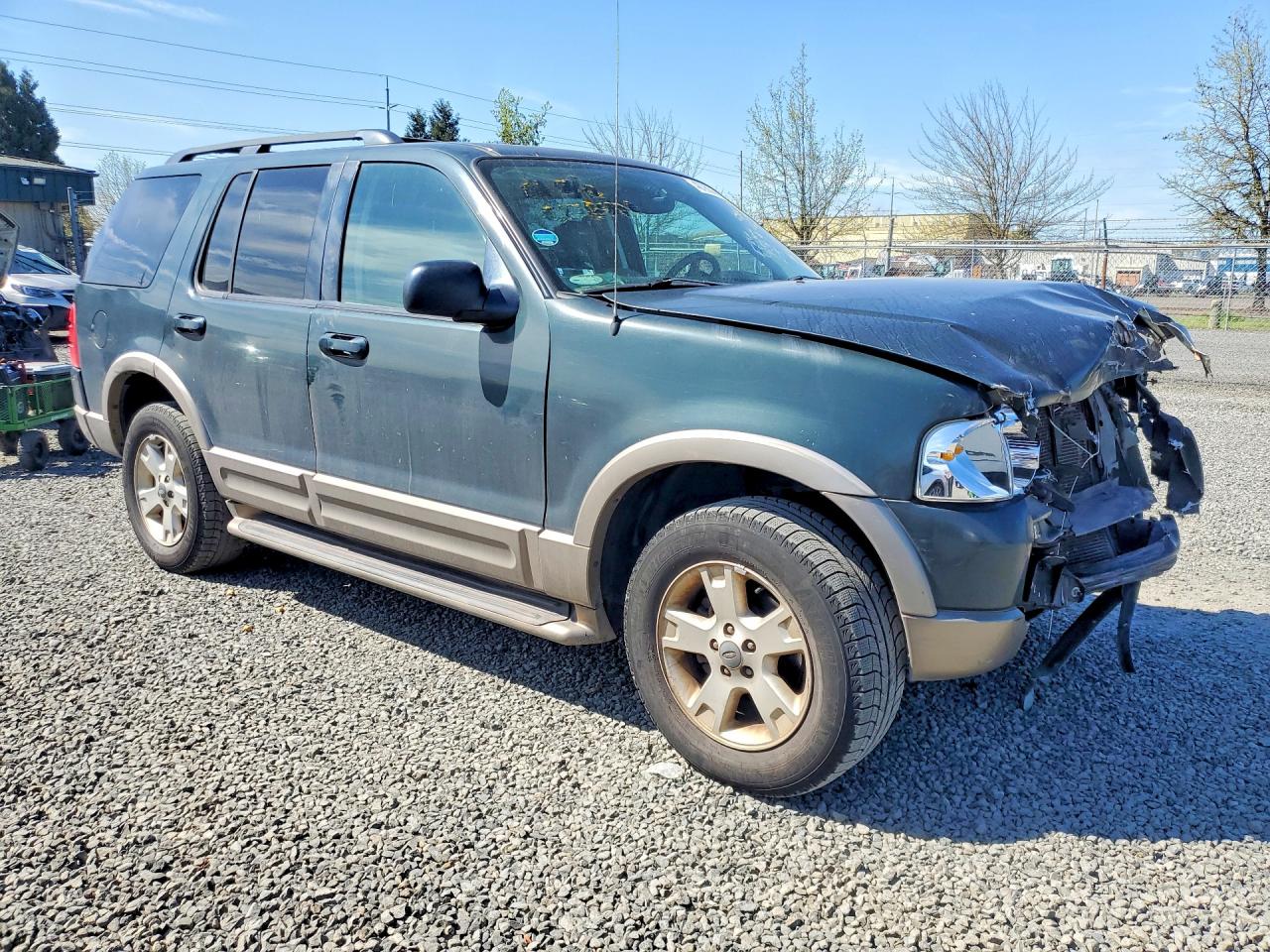 2003 Ford Explorer Eddie Bauer Green vin: 1FMDU74K53UC43127