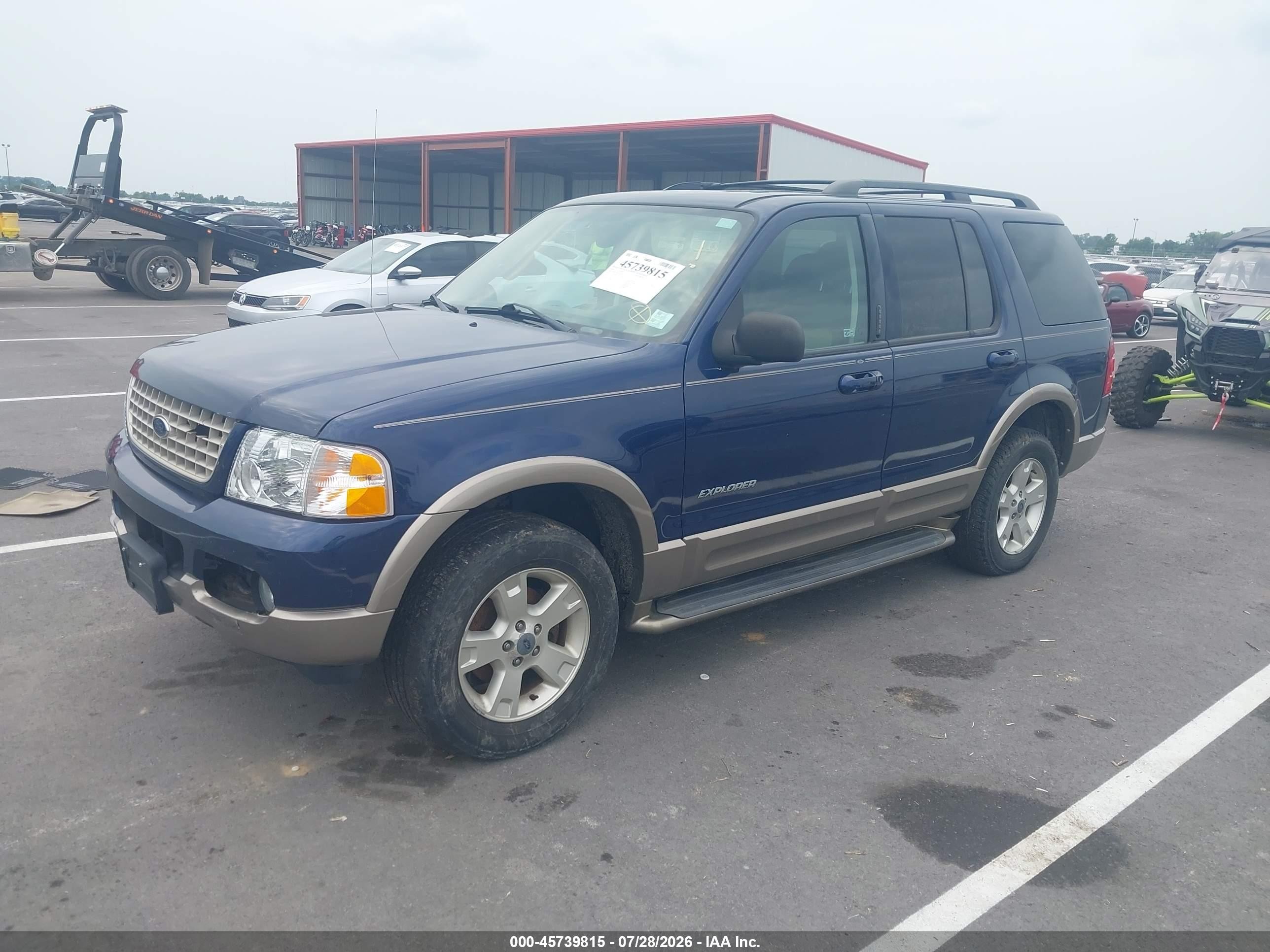 2004 Ford Explorer Eddie Bauer Blue vin: 1FMDU74K54ZA07212