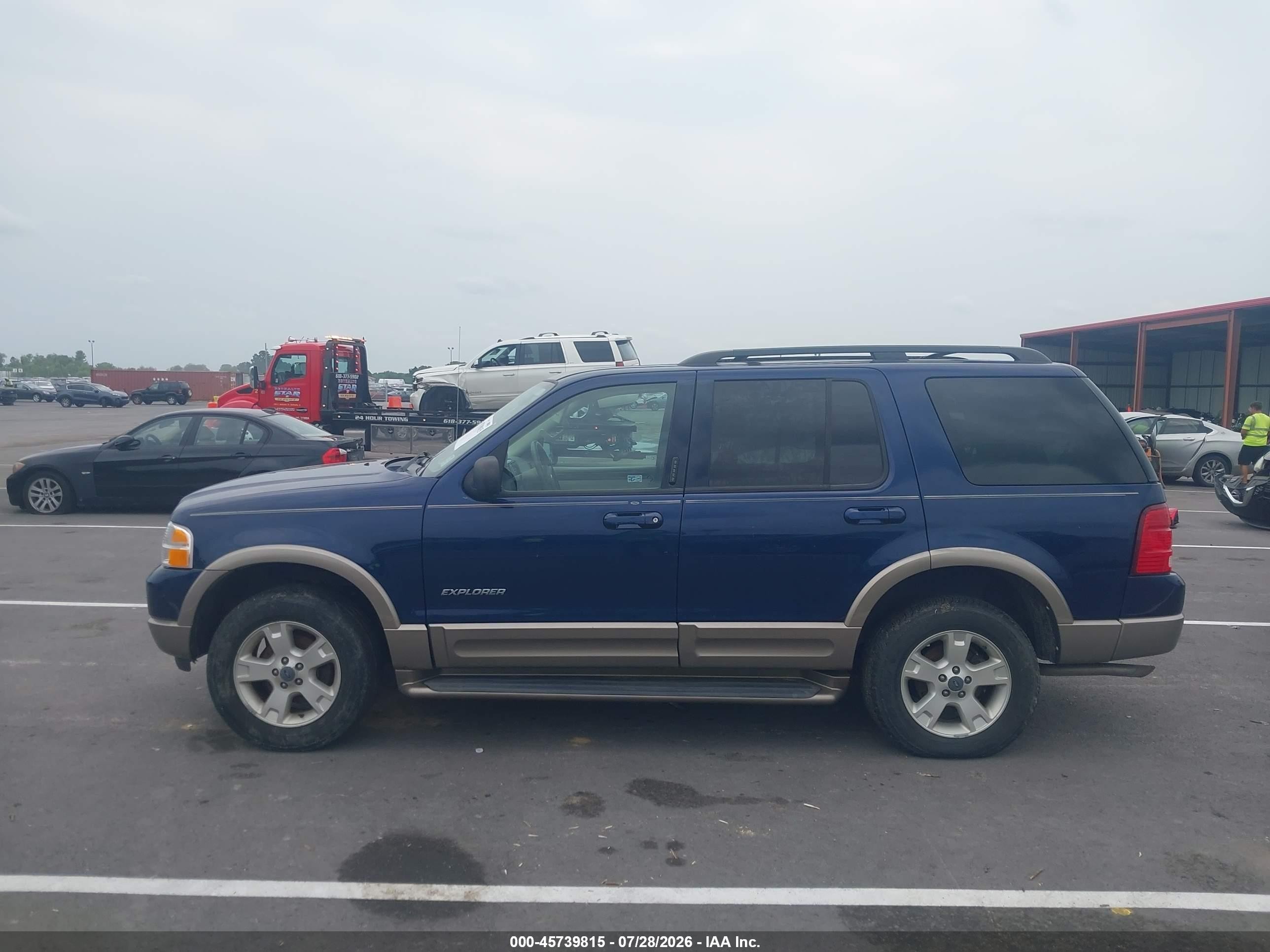 2004 Ford Explorer Eddie Bauer Blue vin: 1FMDU74K54ZA07212
