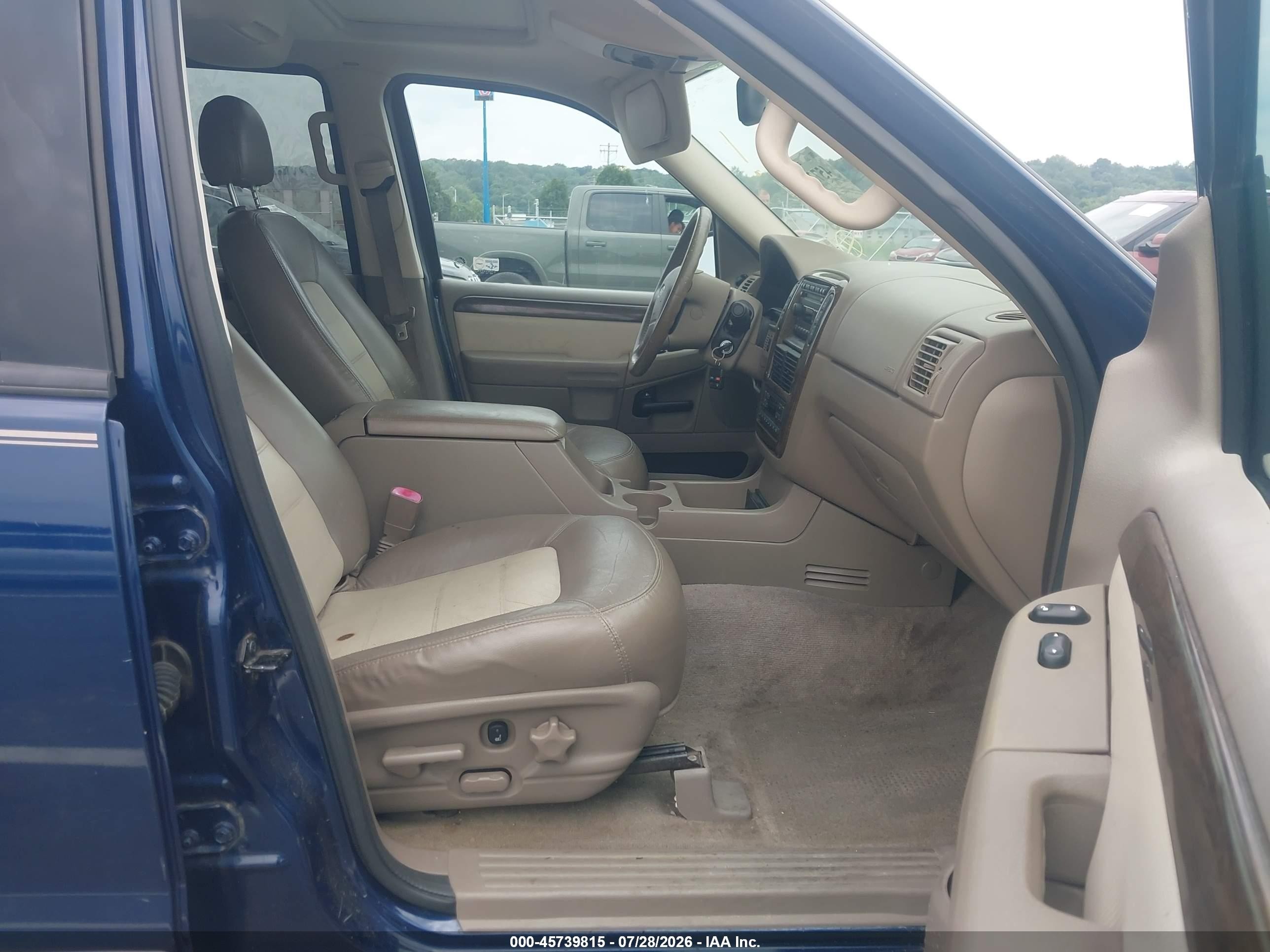 2004 Ford Explorer Eddie Bauer Blue vin: 1FMDU74K54ZA07212