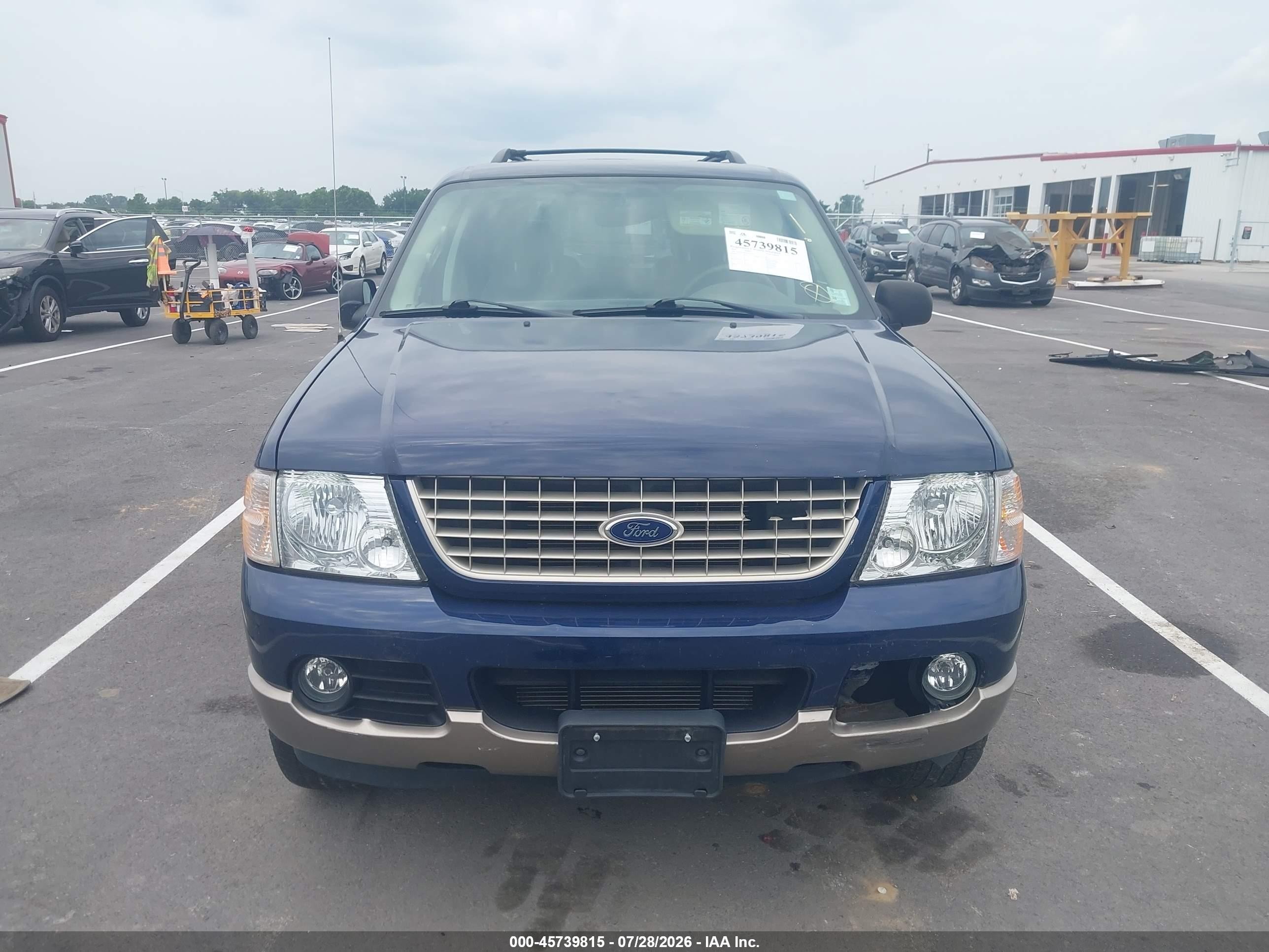 2004 Ford Explorer Eddie Bauer Blue vin: 1FMDU74K54ZA07212