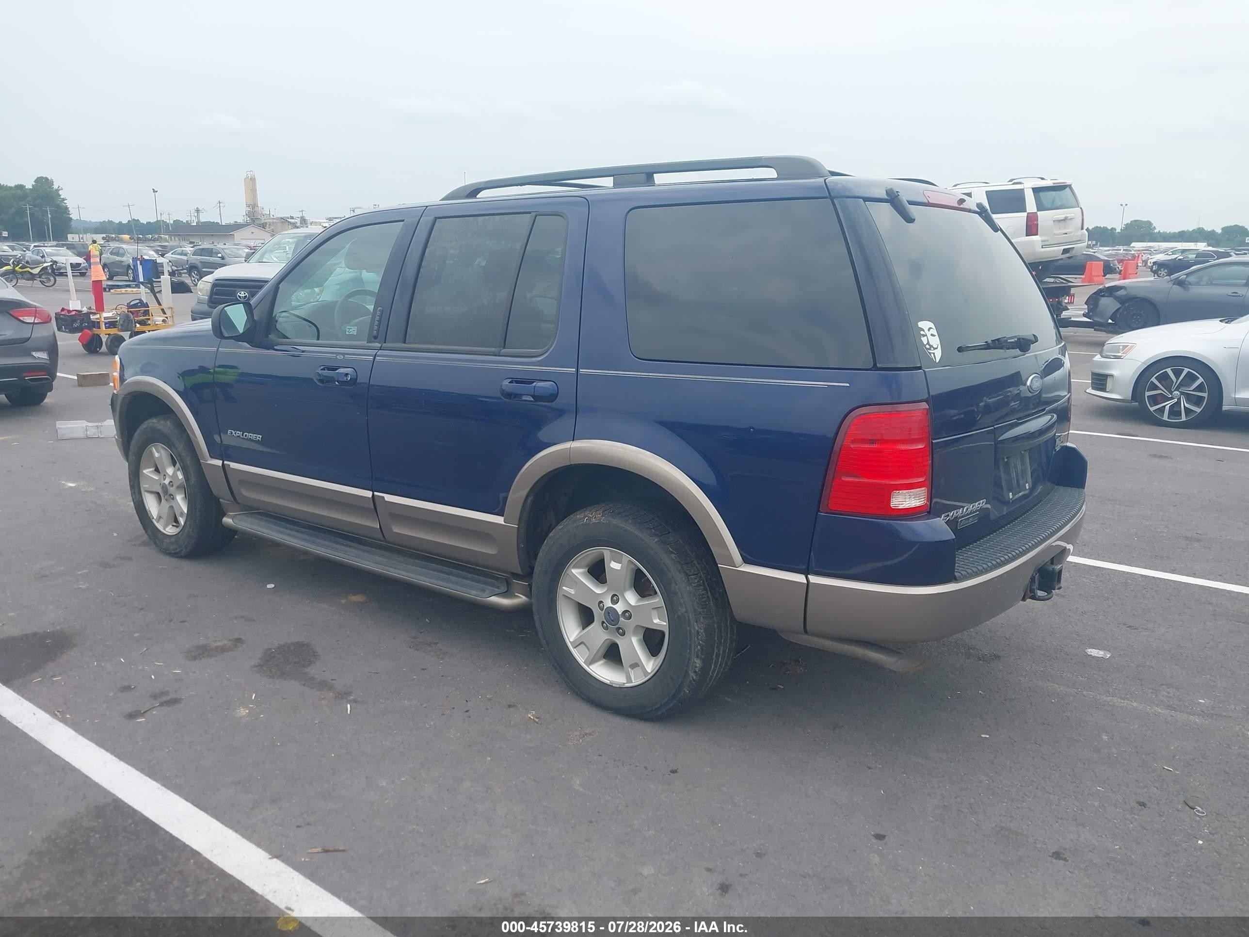2004 Ford Explorer Eddie Bauer Blue vin: 1FMDU74K54ZA07212