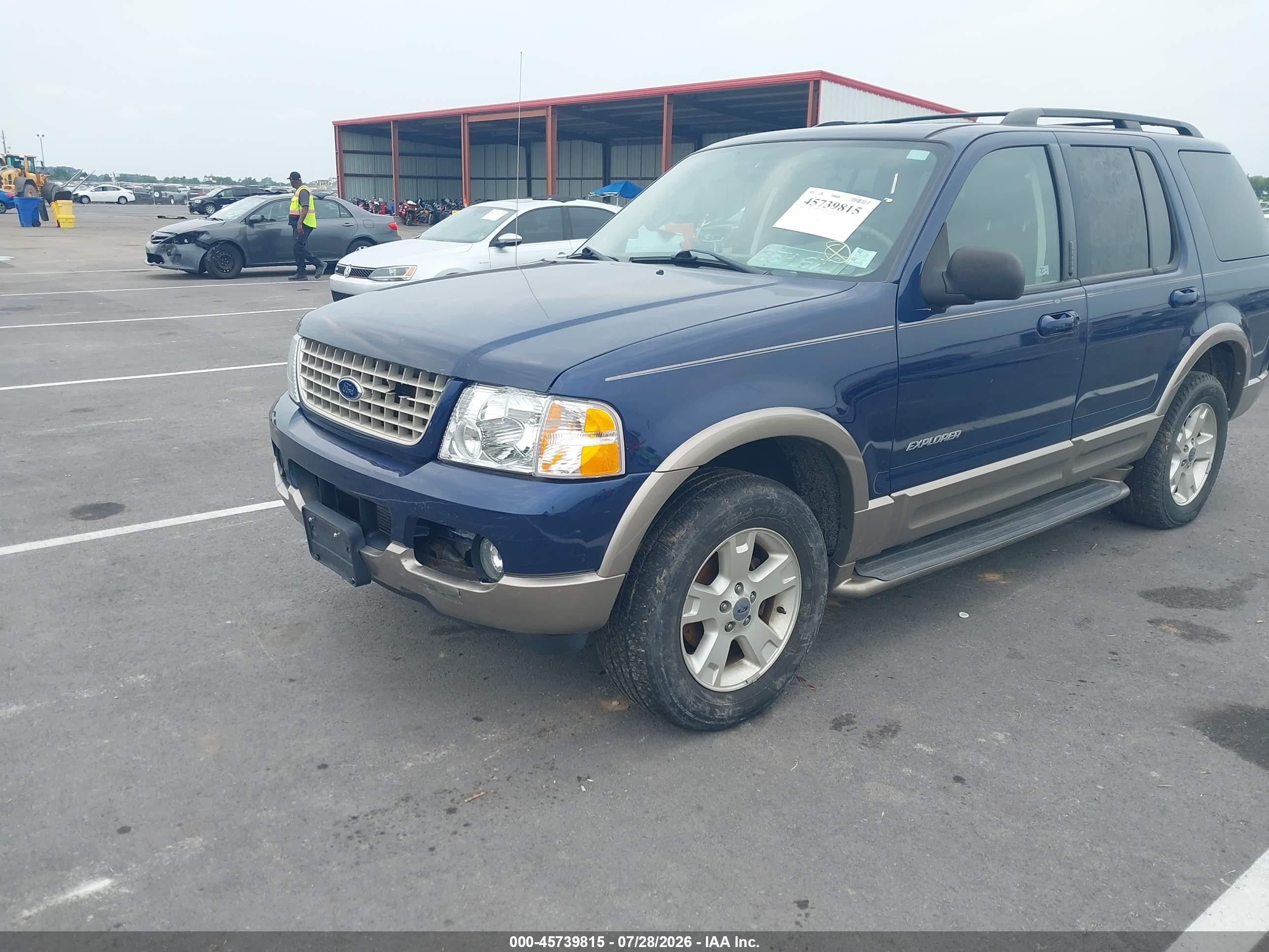 2004 Ford Explorer Eddie Bauer Blue vin: 1FMDU74K54ZA07212