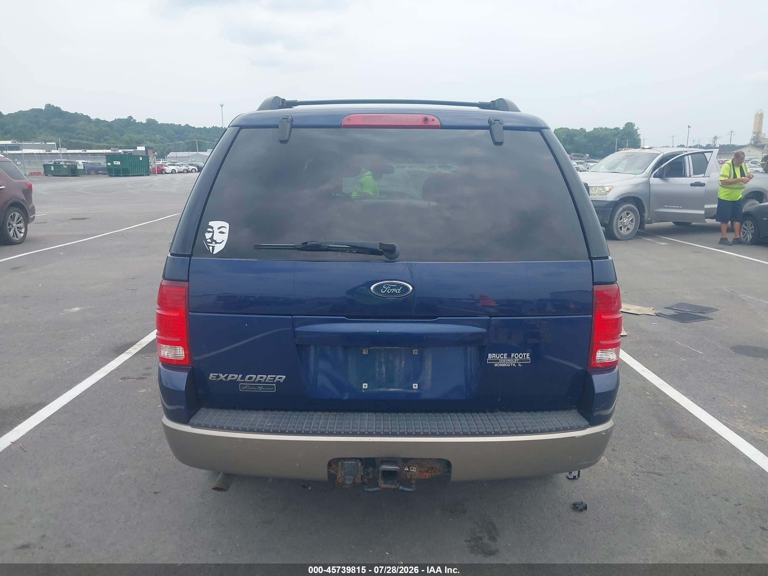2004 Ford Explorer Eddie Bauer Blue vin: 1FMDU74K54ZA07212
