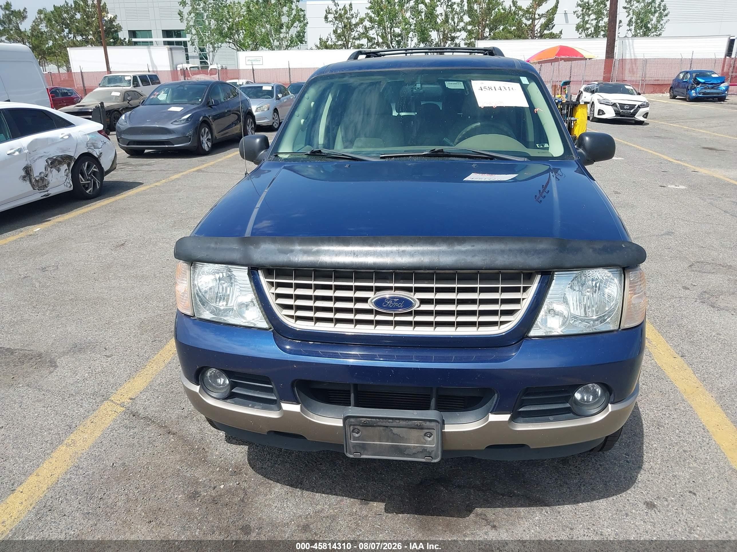2004 Ford Explorer Eddie Bauer Blue vin: 1FMDU74W54ZA05401
