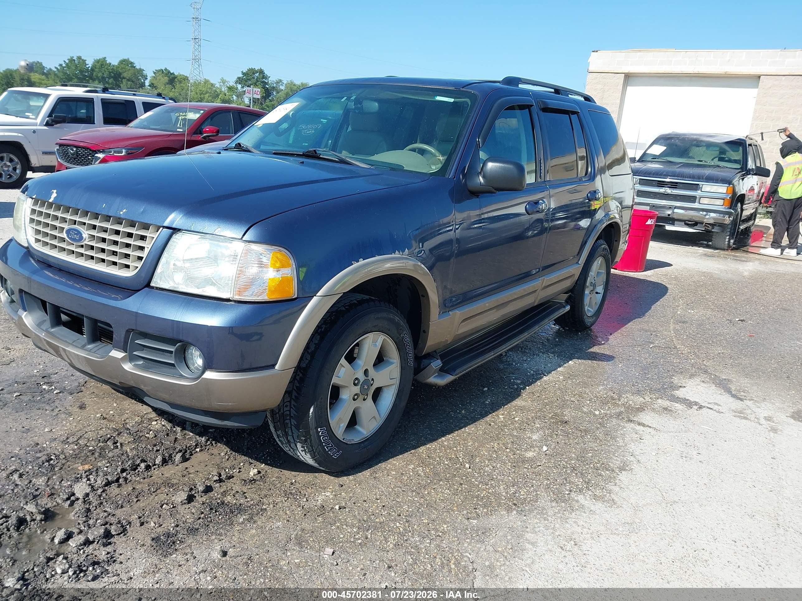 2003 Ford Explorer Eddie Bauer Синий vin: 1FMDU74W73ZA17967