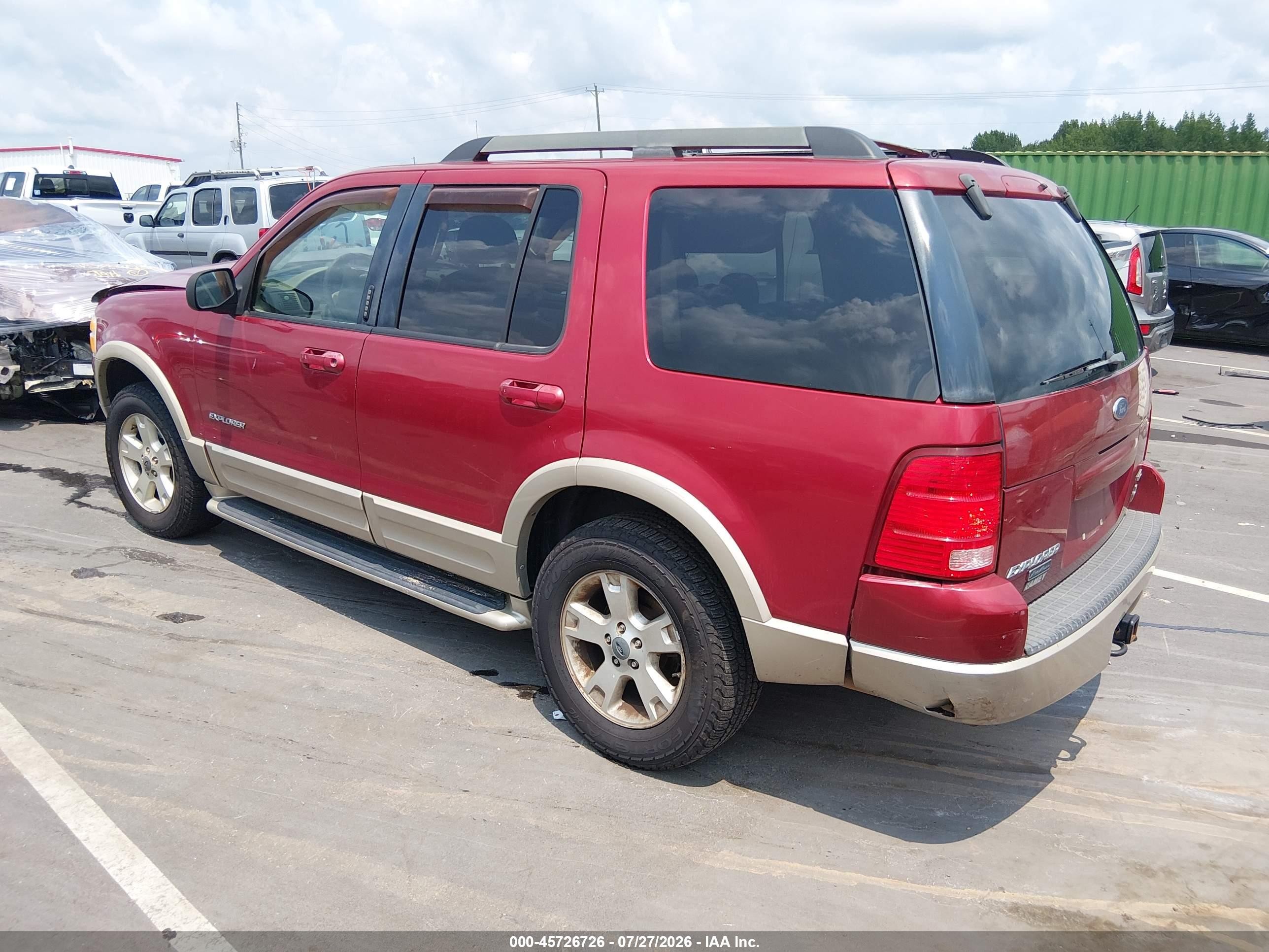 2005 Ford Explorer Eddie Bauer Red vin: 1FMDU74W85UB88467