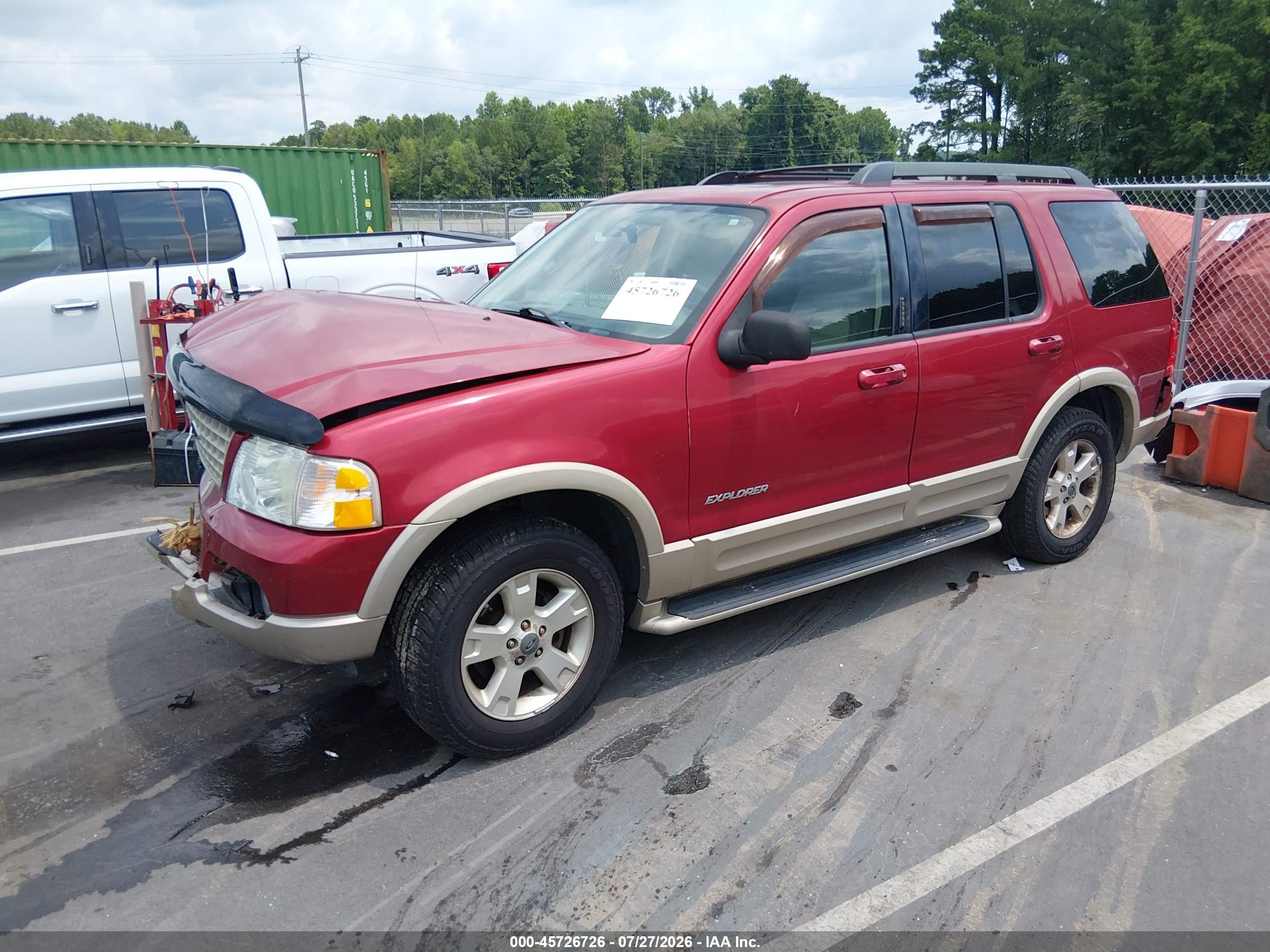 2005 Ford Explorer Eddie Bauer Red vin: 1FMDU74W85UB88467