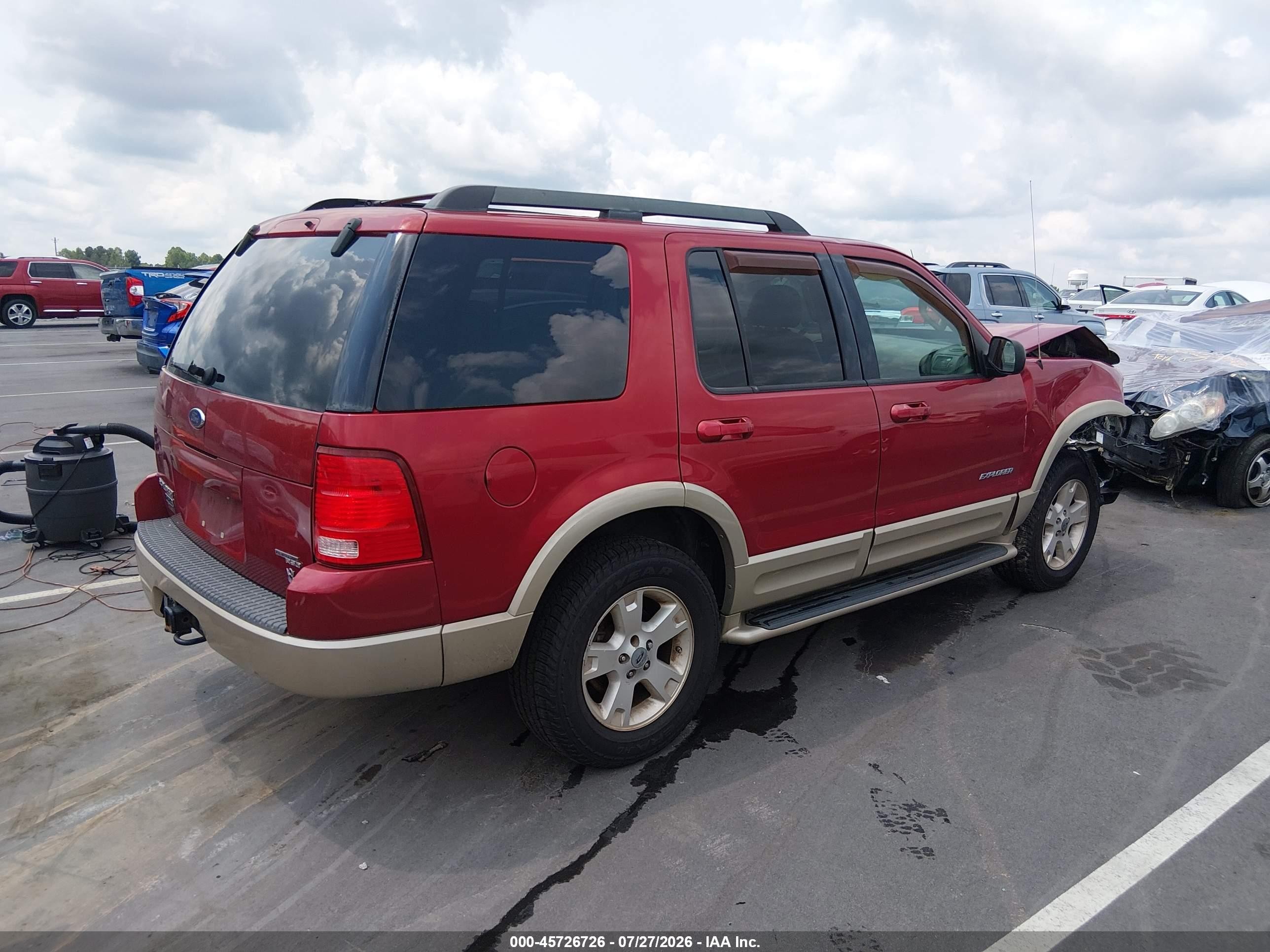 2005 Ford Explorer Eddie Bauer Red vin: 1FMDU74W85UB88467