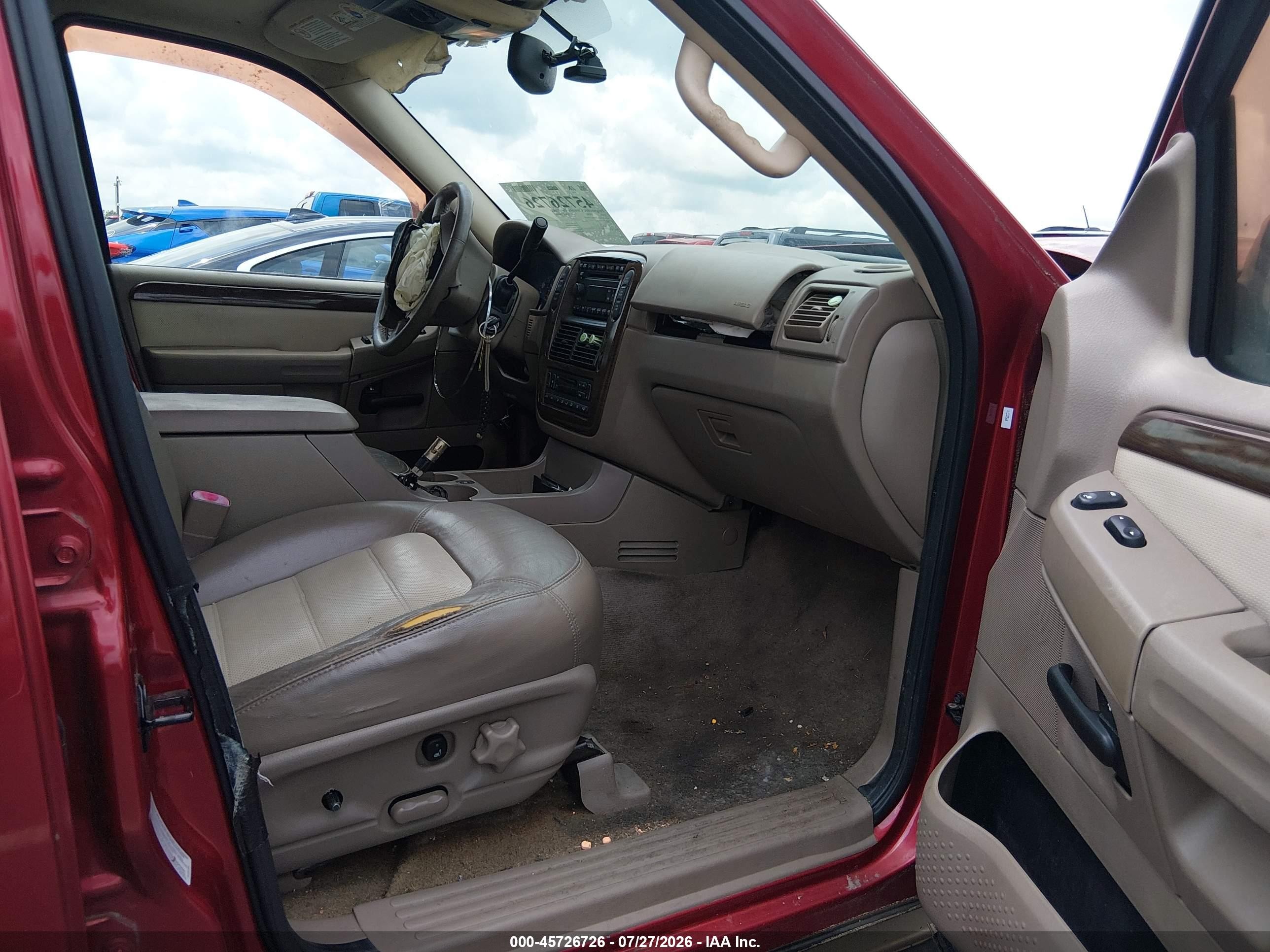 2005 Ford Explorer Eddie Bauer Red vin: 1FMDU74W85UB88467