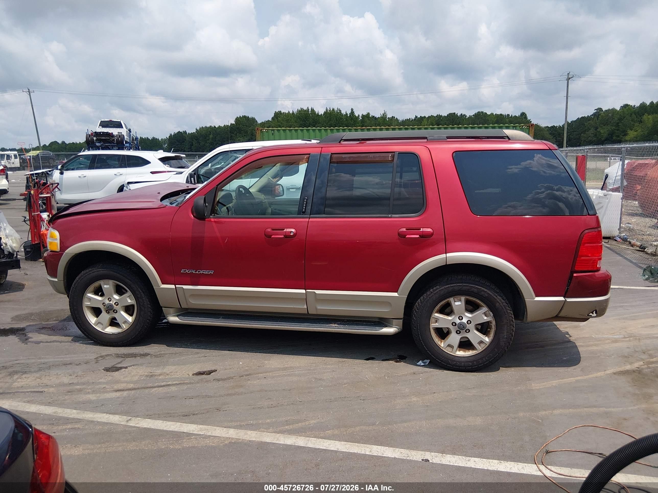 2005 Ford Explorer Eddie Bauer Red vin: 1FMDU74W85UB88467