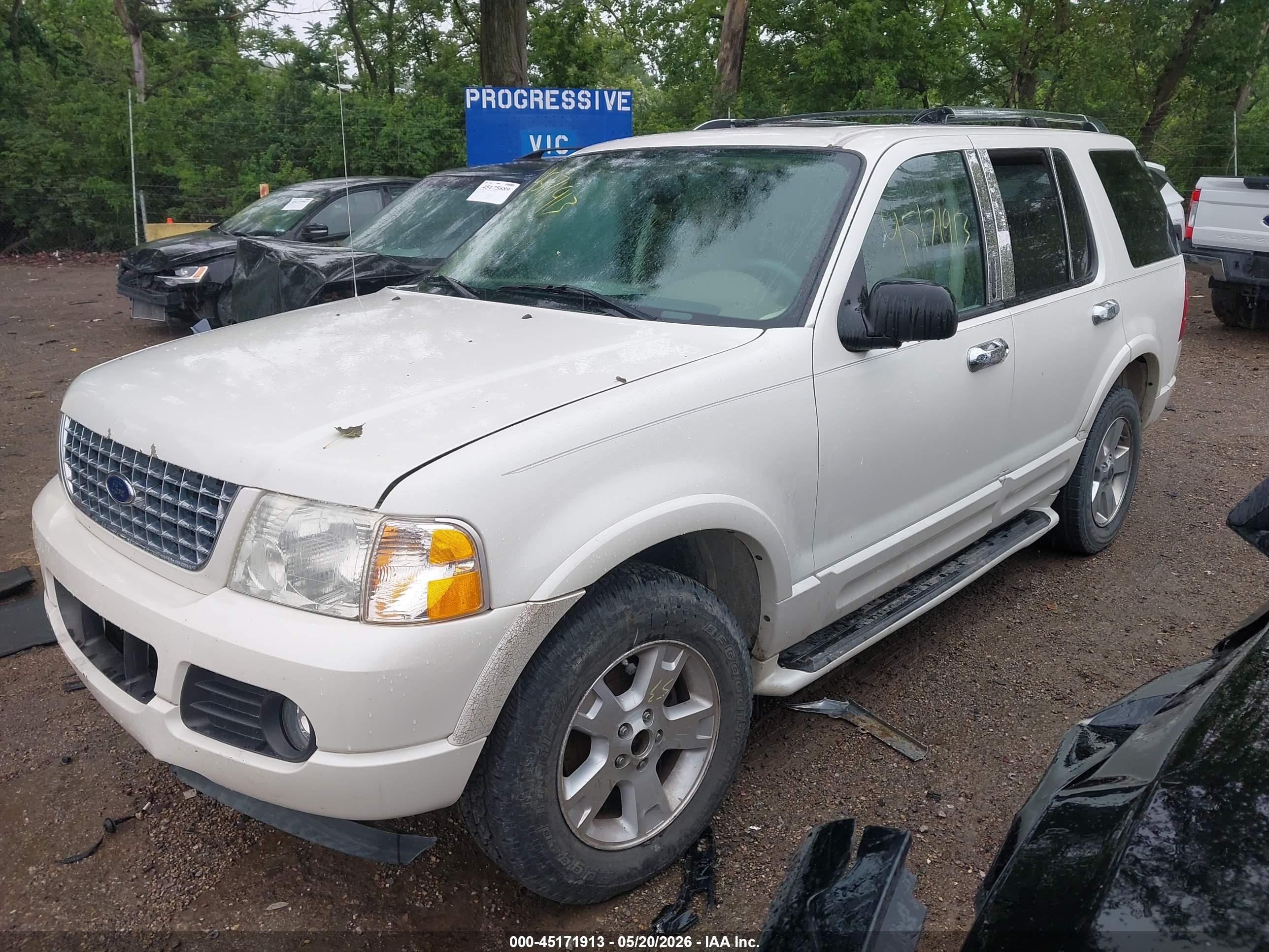 2003 Ford Explorer Limited White vin: 1FMDU75W53ZA83366