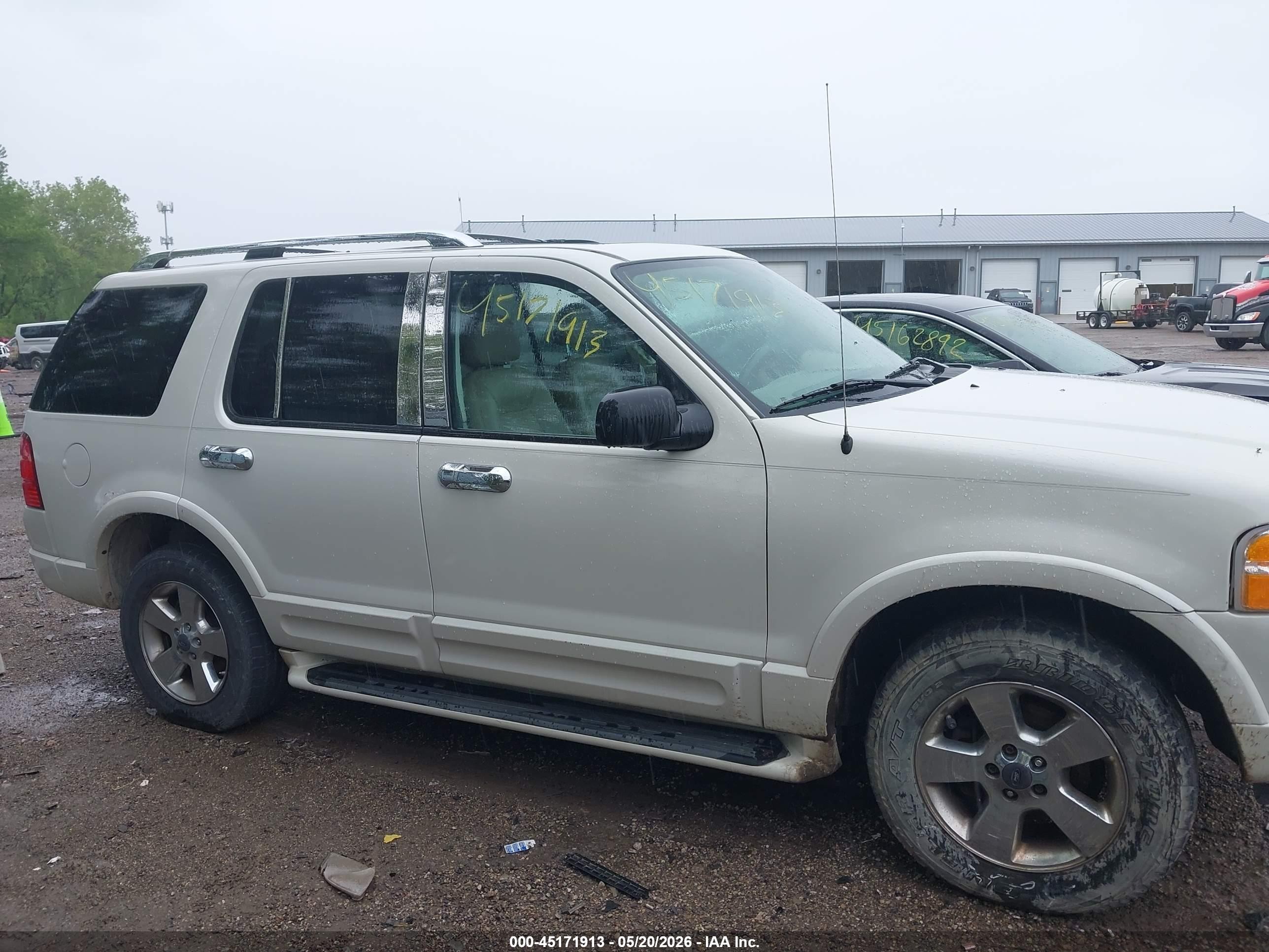 2003 Ford Explorer Limited White vin: 1FMDU75W53ZA83366