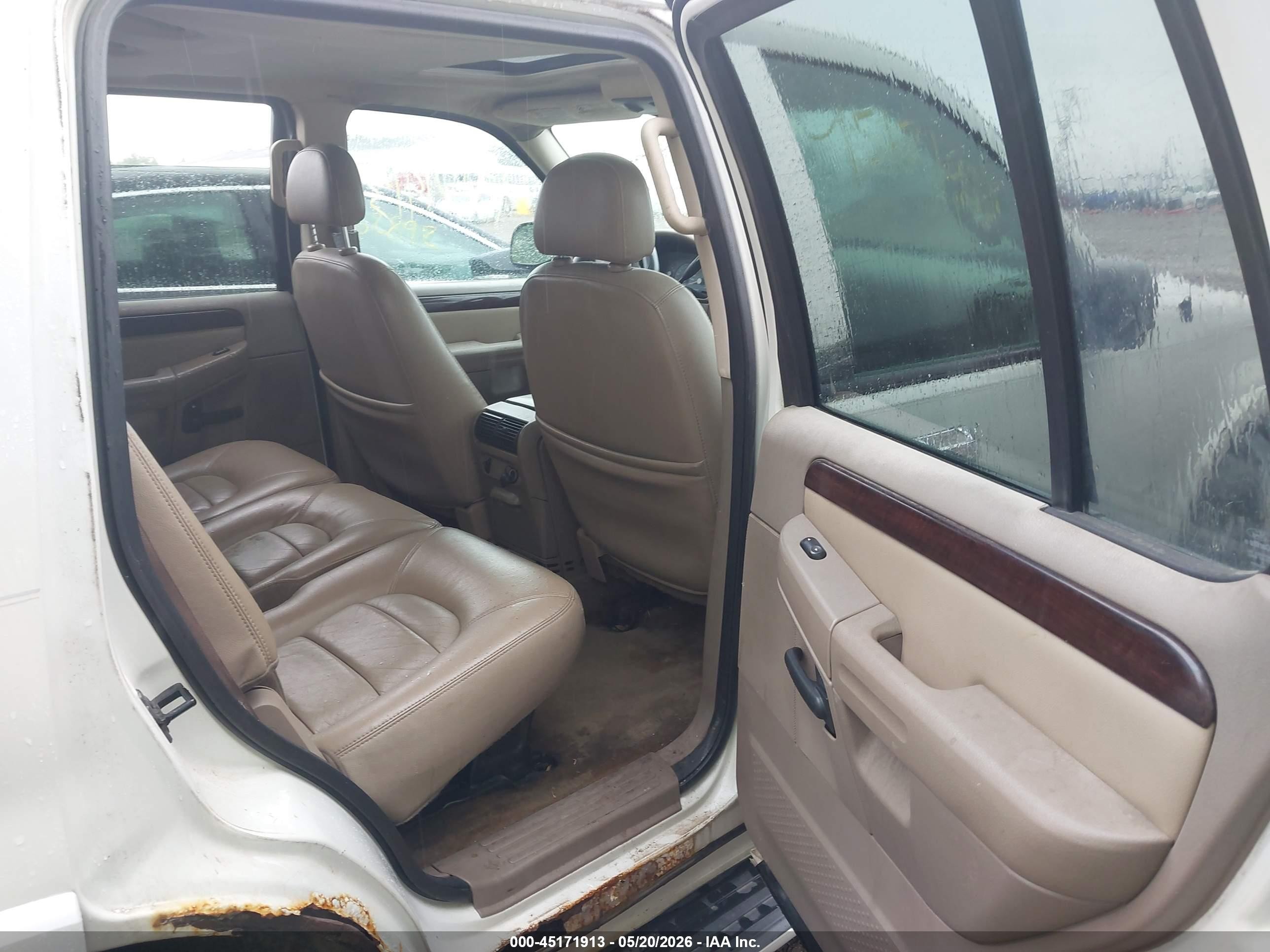 2003 Ford Explorer Limited White vin: 1FMDU75W53ZA83366