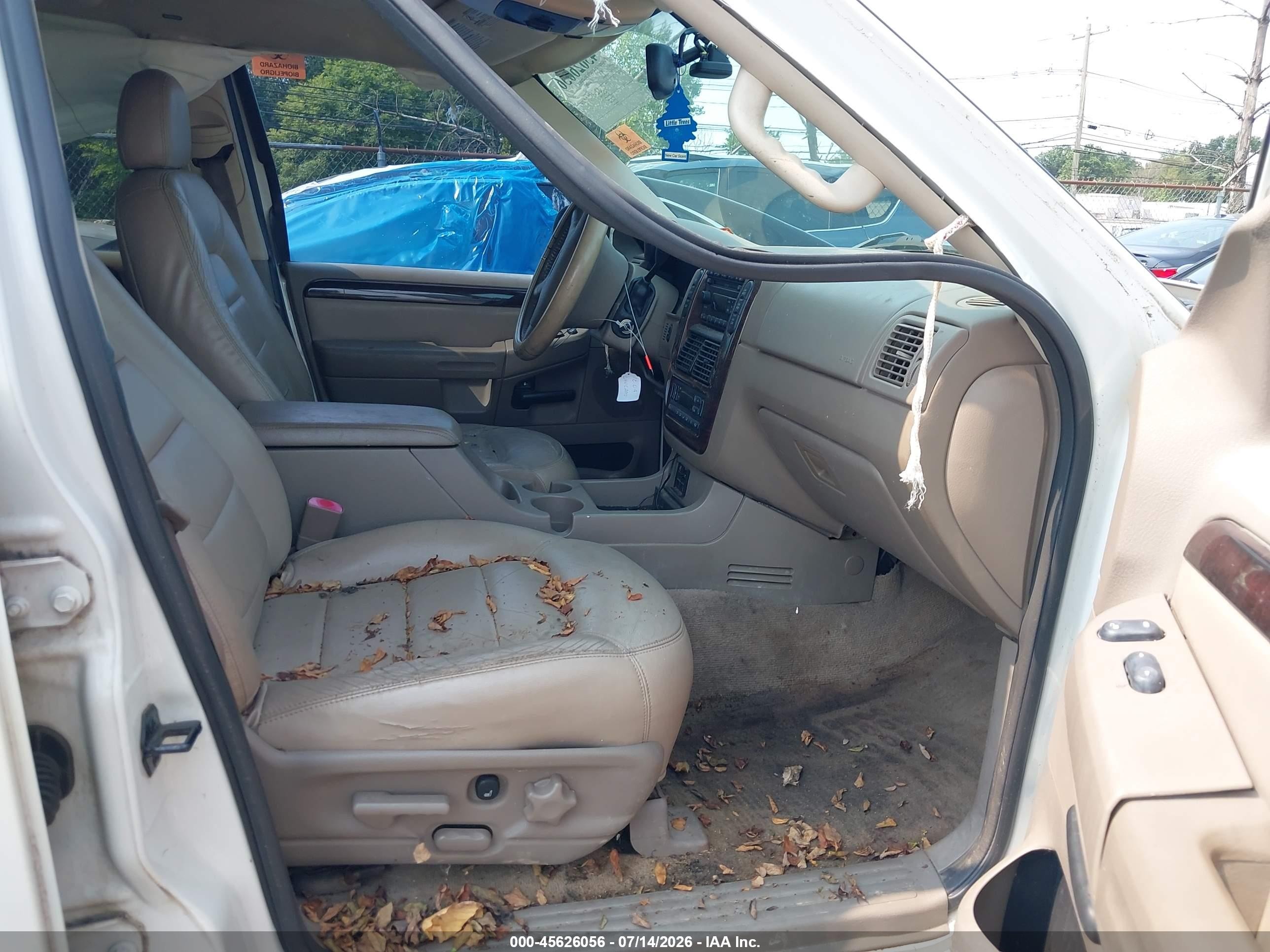 2004 Ford Explorer Limited White vin: 1FMDU75W54ZB09496