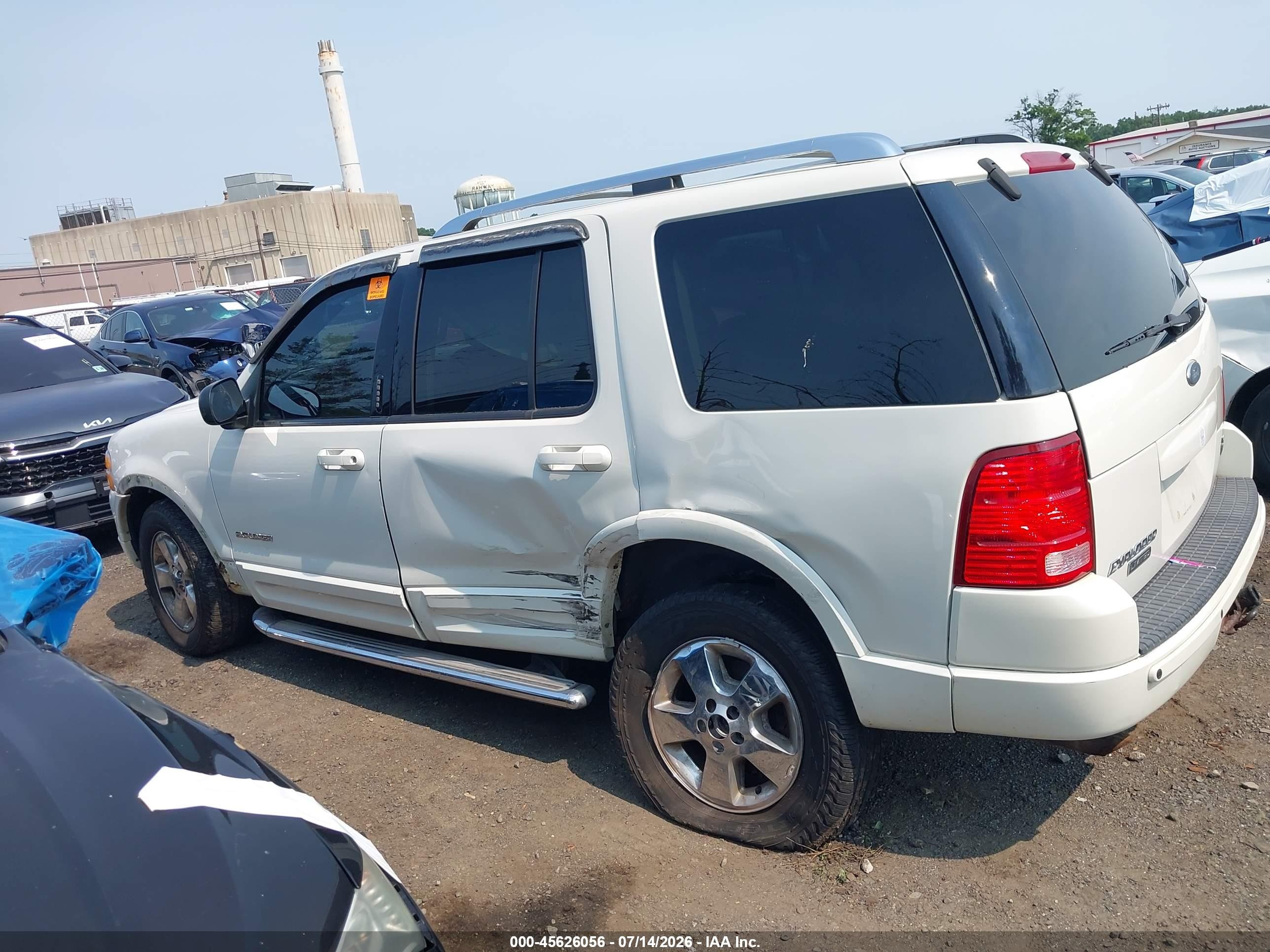 2004 Ford Explorer Limited White vin: 1FMDU75W54ZB09496