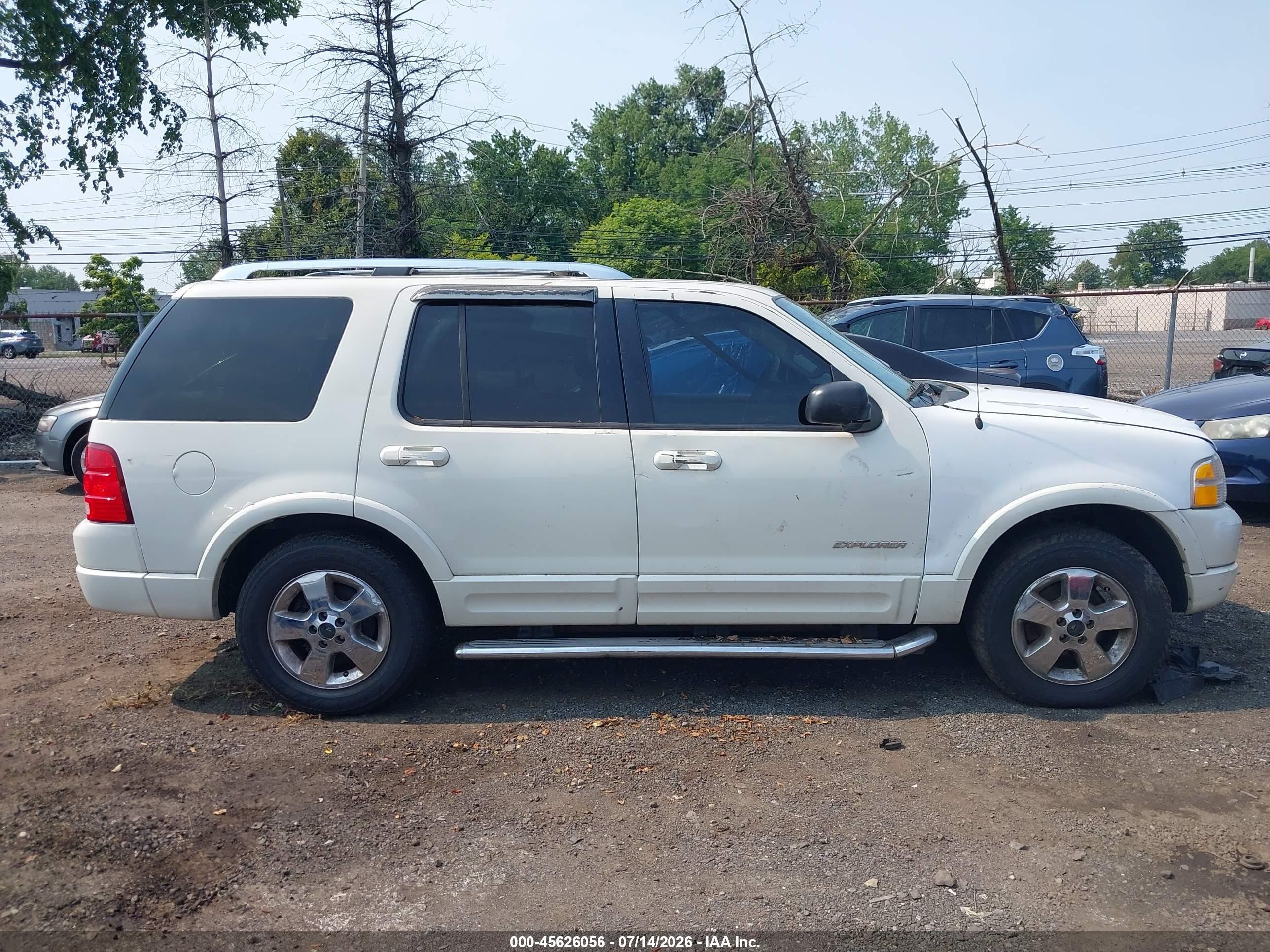 2004 Ford Explorer Limited White vin: 1FMDU75W54ZB09496