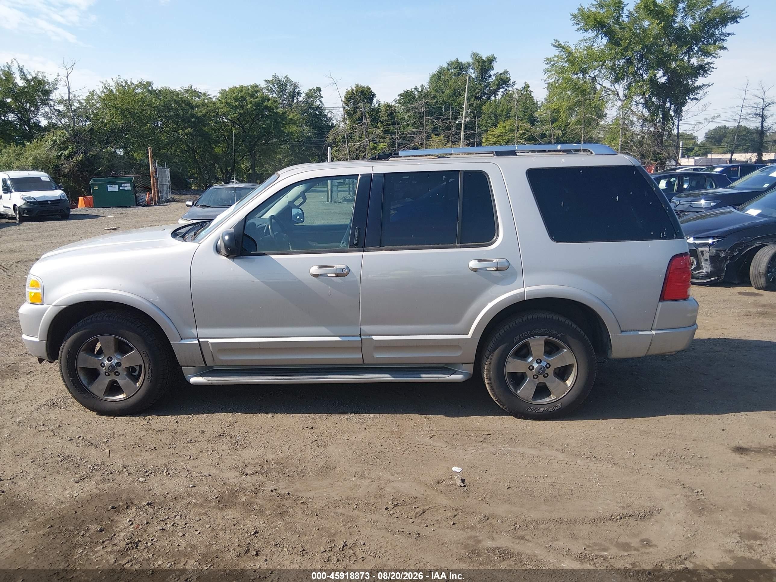 2003 Ford Explorer Limited Silver vin: 1FMDU75W93UC55623